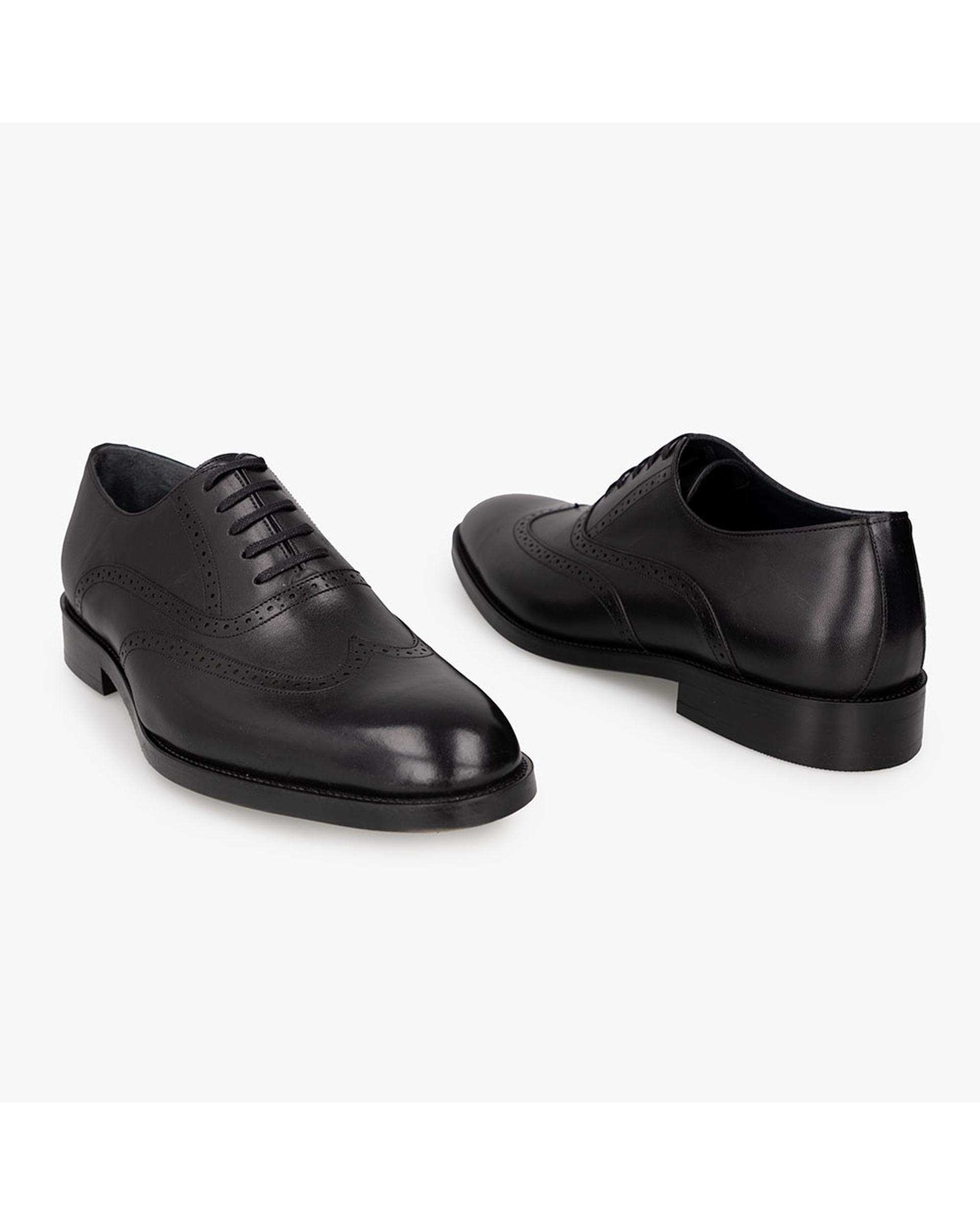 کفش چرم مردانه رسمی مشکی برتونیکس Berttonix کد PL-0320