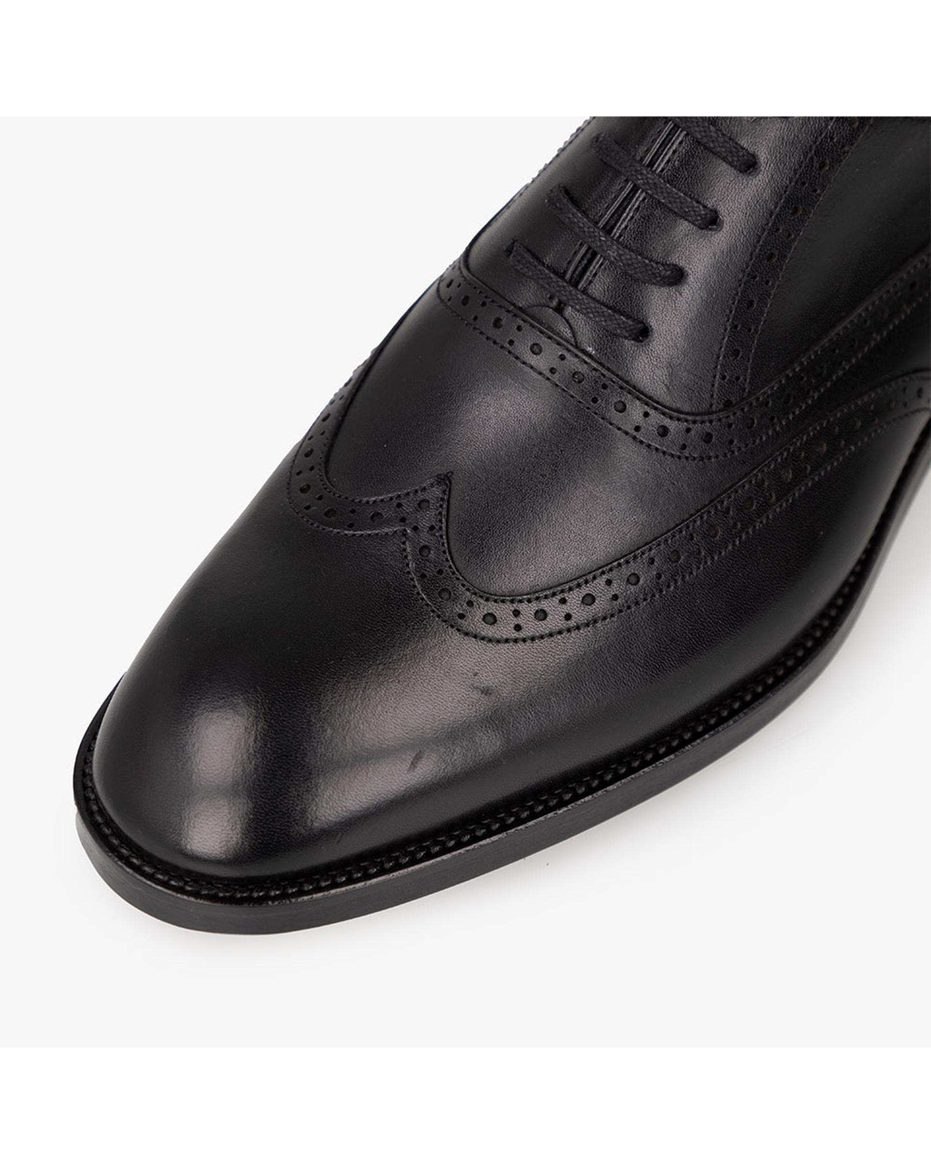 کفش چرم مردانه رسمی مشکی برتونیکس Berttonix کد PL-0320