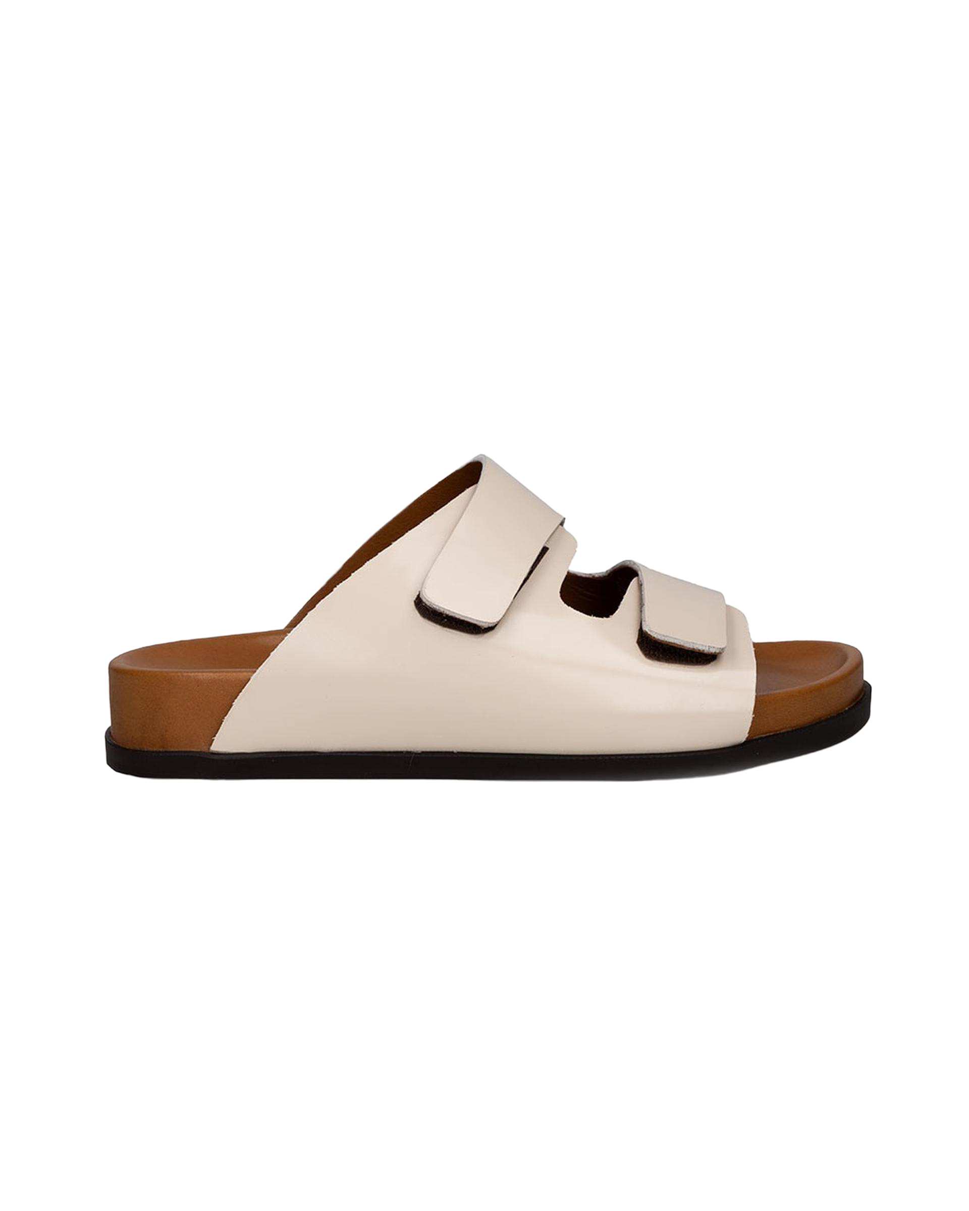 صندل چرم مردانه کرم برتونیکس Berttonix کد K-304