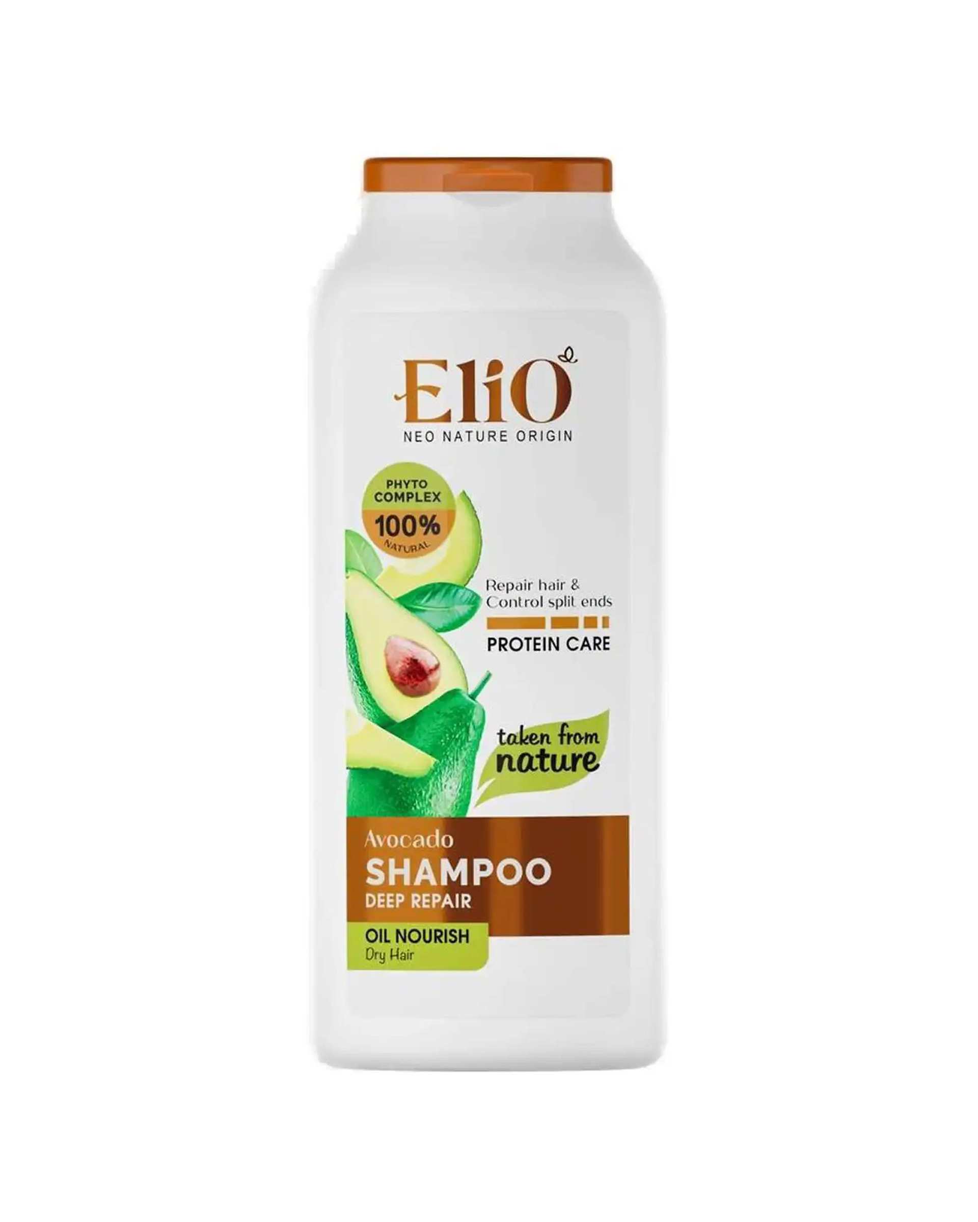 شامپو ترمیم کننده موهای خشک الیو Elio حاوی عصاره آووکادو 400ml