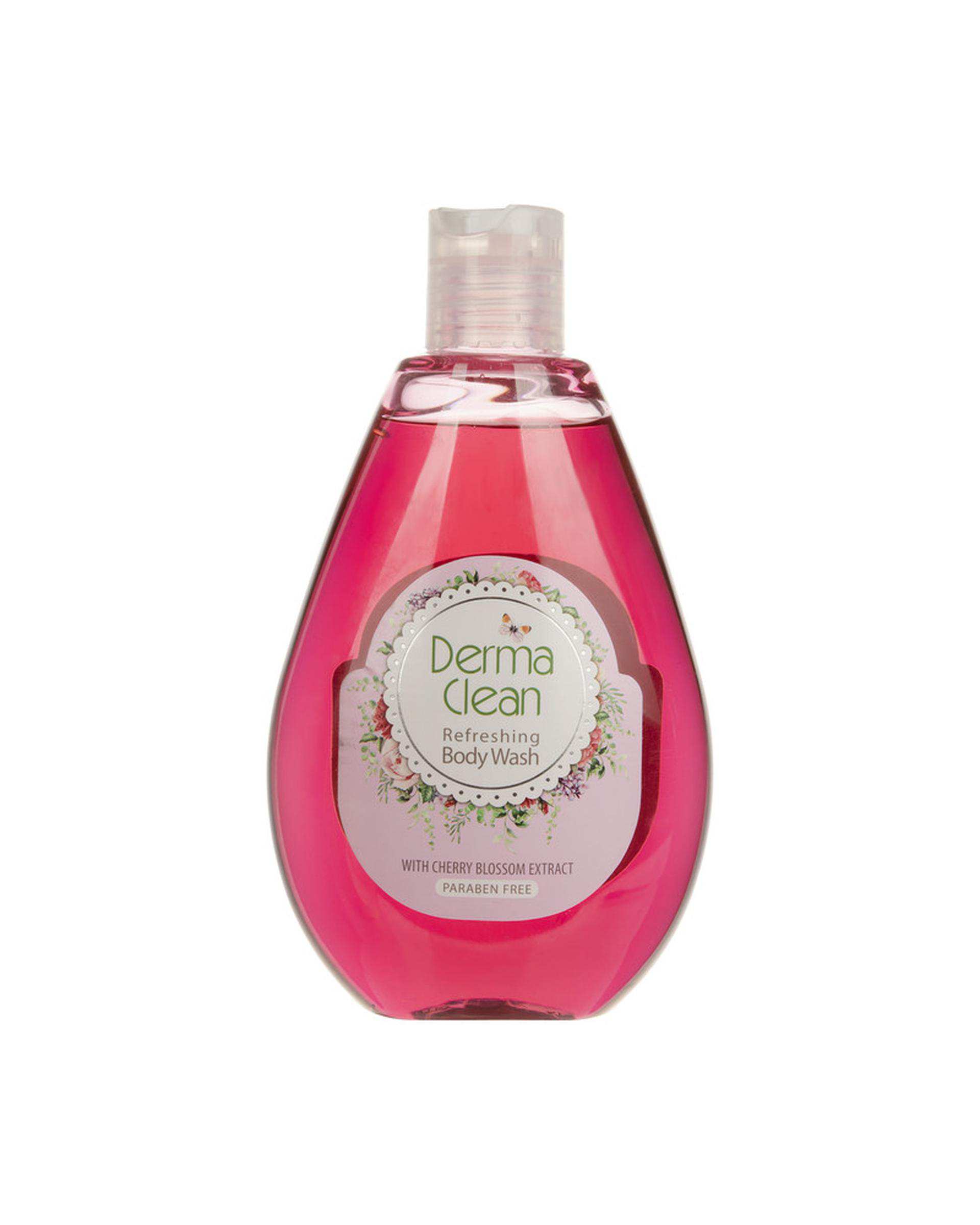 شامپو بدن درماکلین Derma Clean حاوی عصاره شکوفه گیلاس حجم 300ml