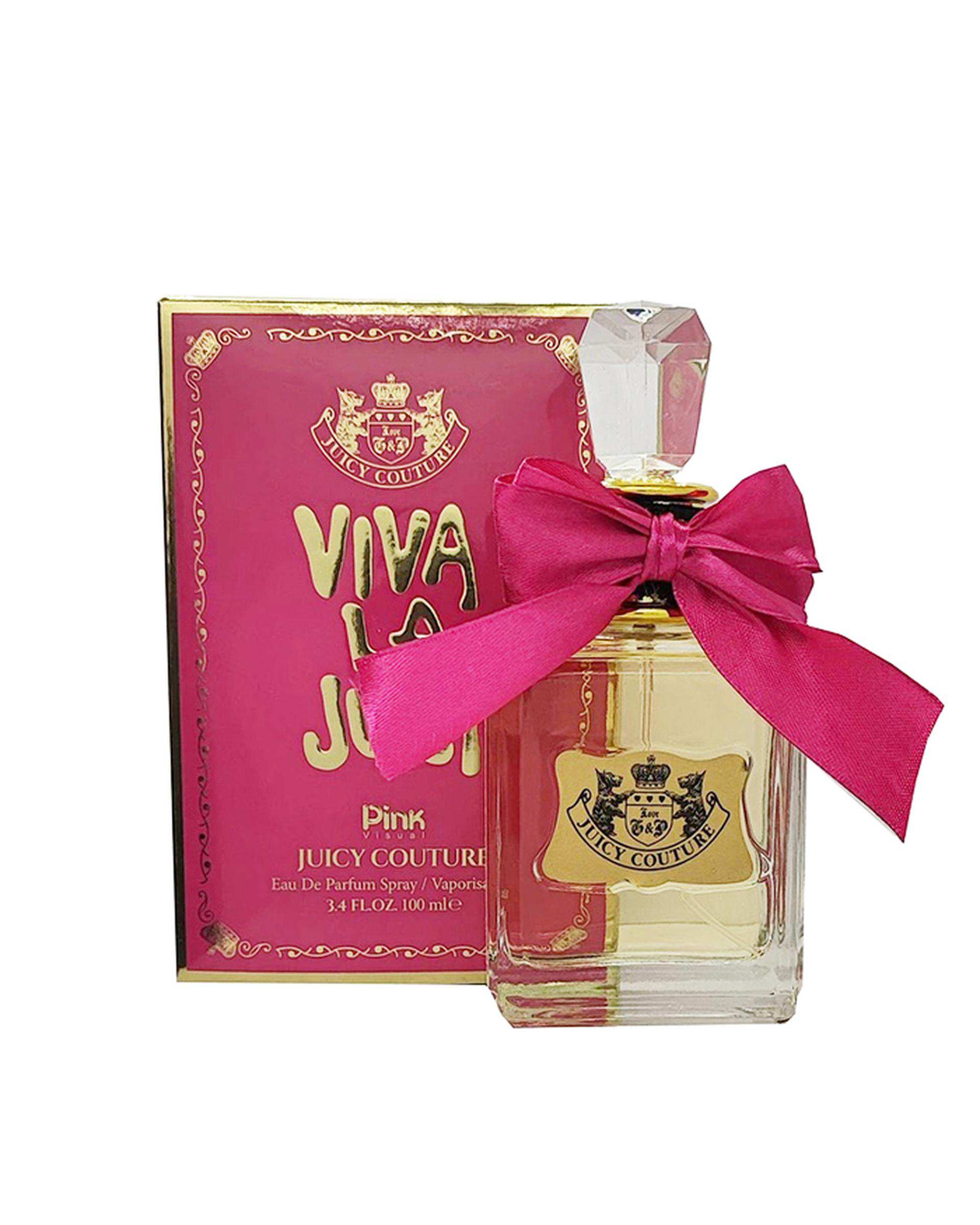عطر زنانه پینک ویژوال Pink Visual مدل جویسی کوتور ویوا لا جویسی Juicy Couture Viva la Juicy حجم 100ml