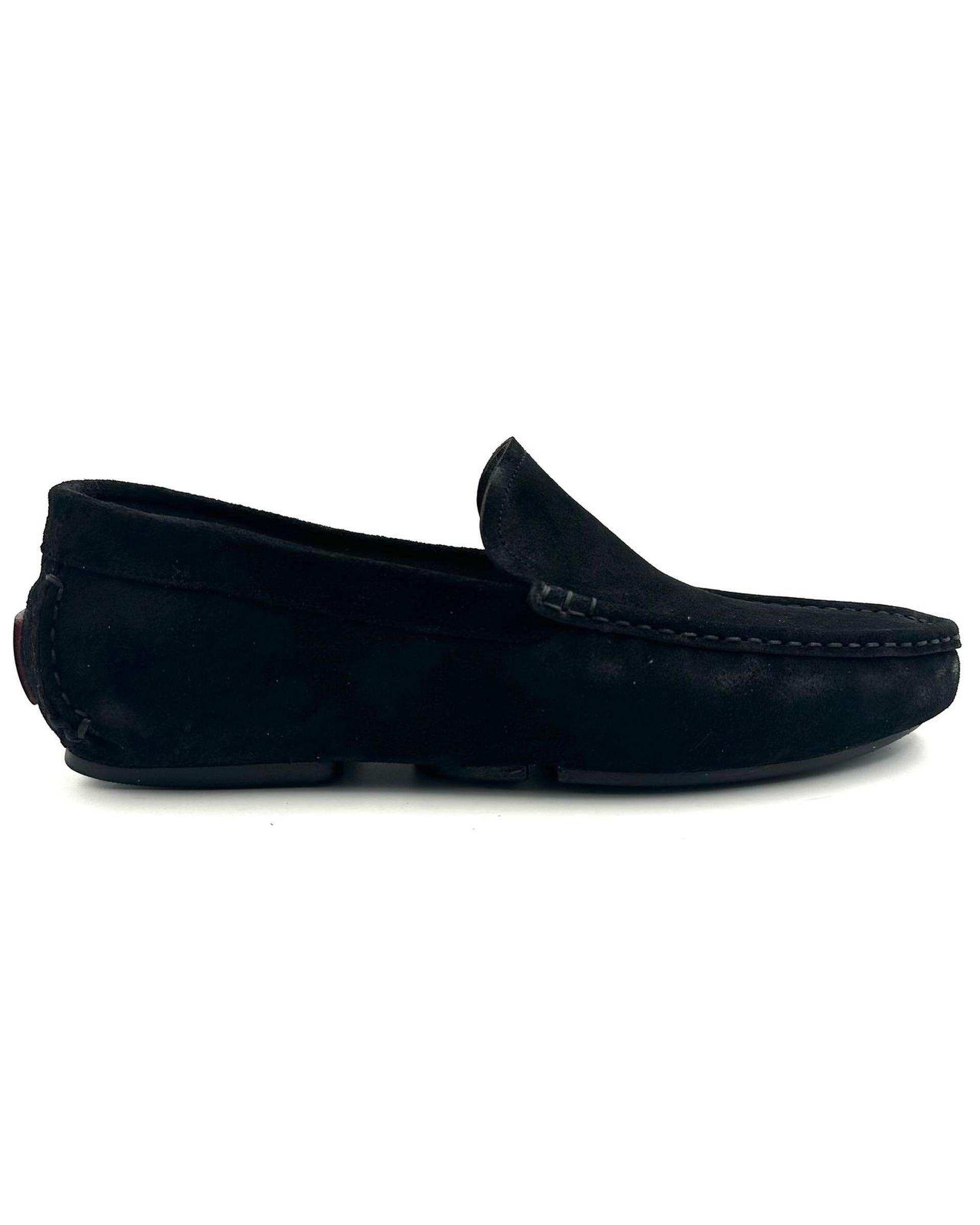 کفش کالج چرم مردانه طبی جیر مشکی چرم میخچی Mikhchi Leather مدل K1
