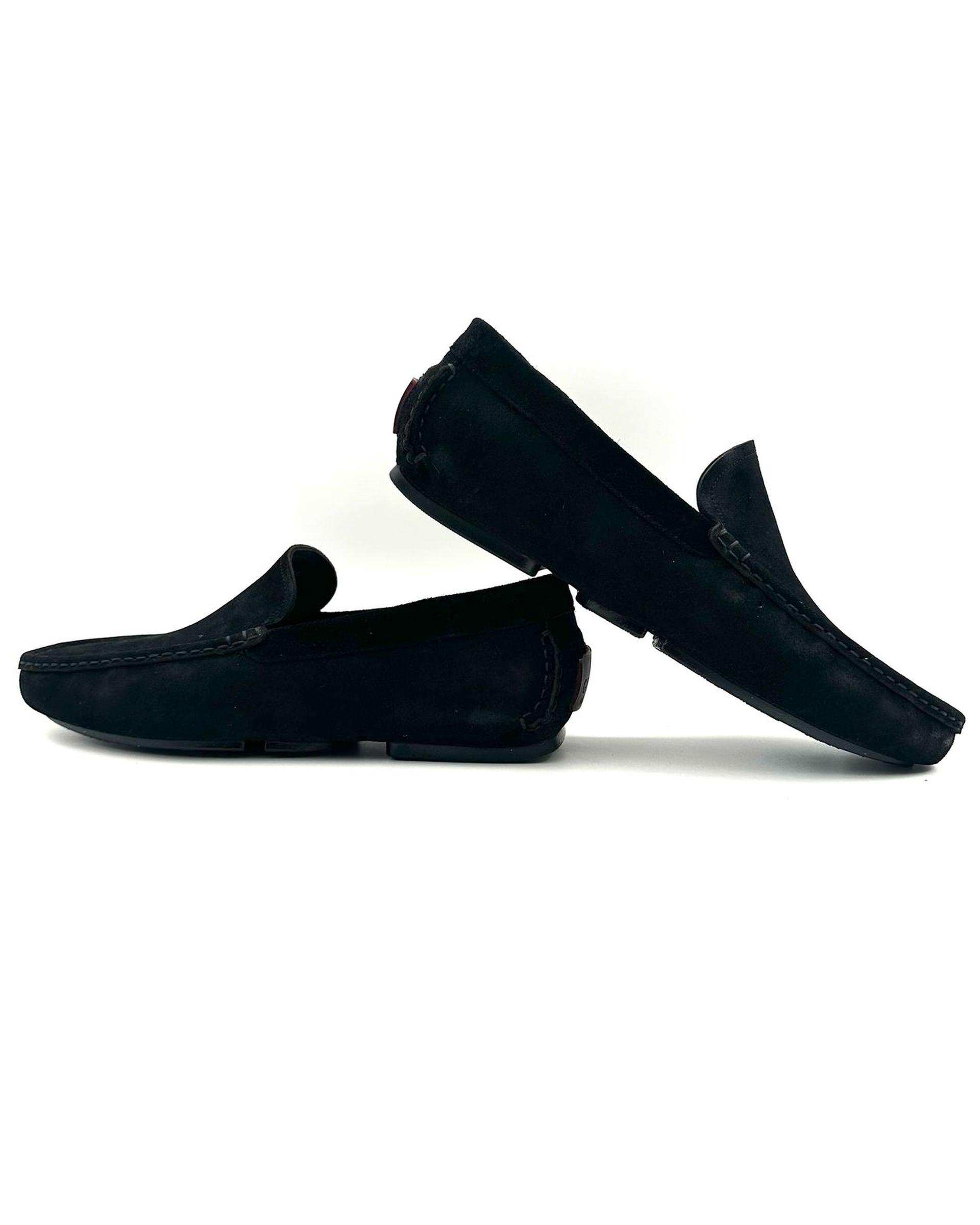 کفش کالج چرم مردانه طبی جیر مشکی چرم میخچی Mikhchi Leather مدل K1