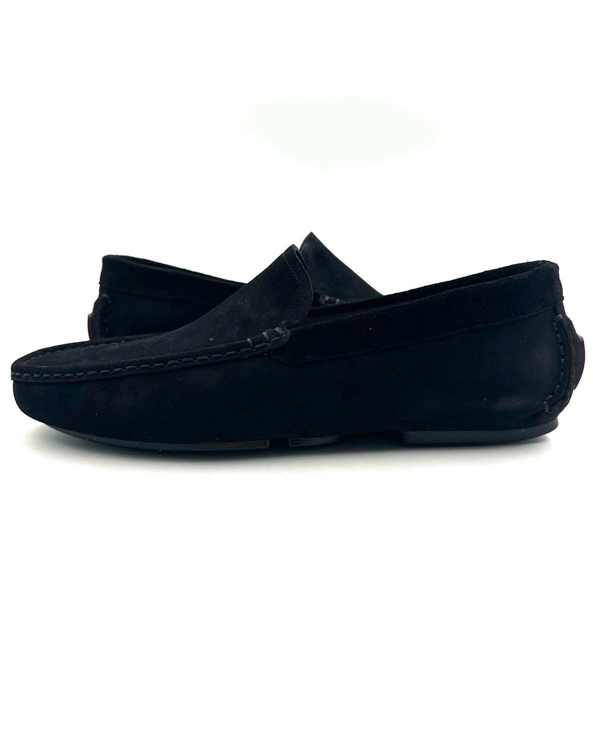 کفش کالج چرم مردانه طبی جیر مشکی چرم میخچی Mikhchi Leather مدل K1