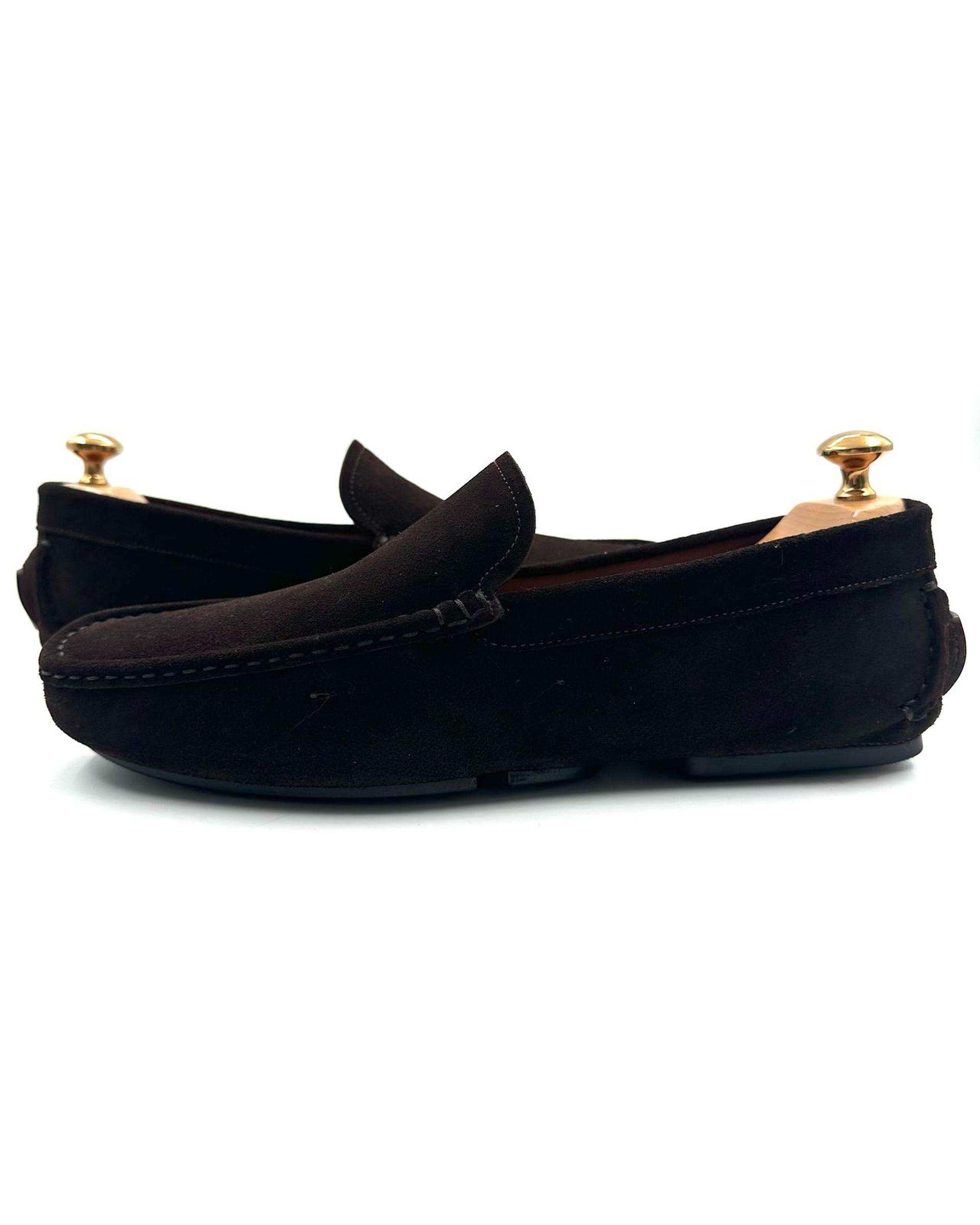 کفش کالج چرم مردانه طبی جیر قهوه ای چرم میخچی Mikhchi Leather مدل K1