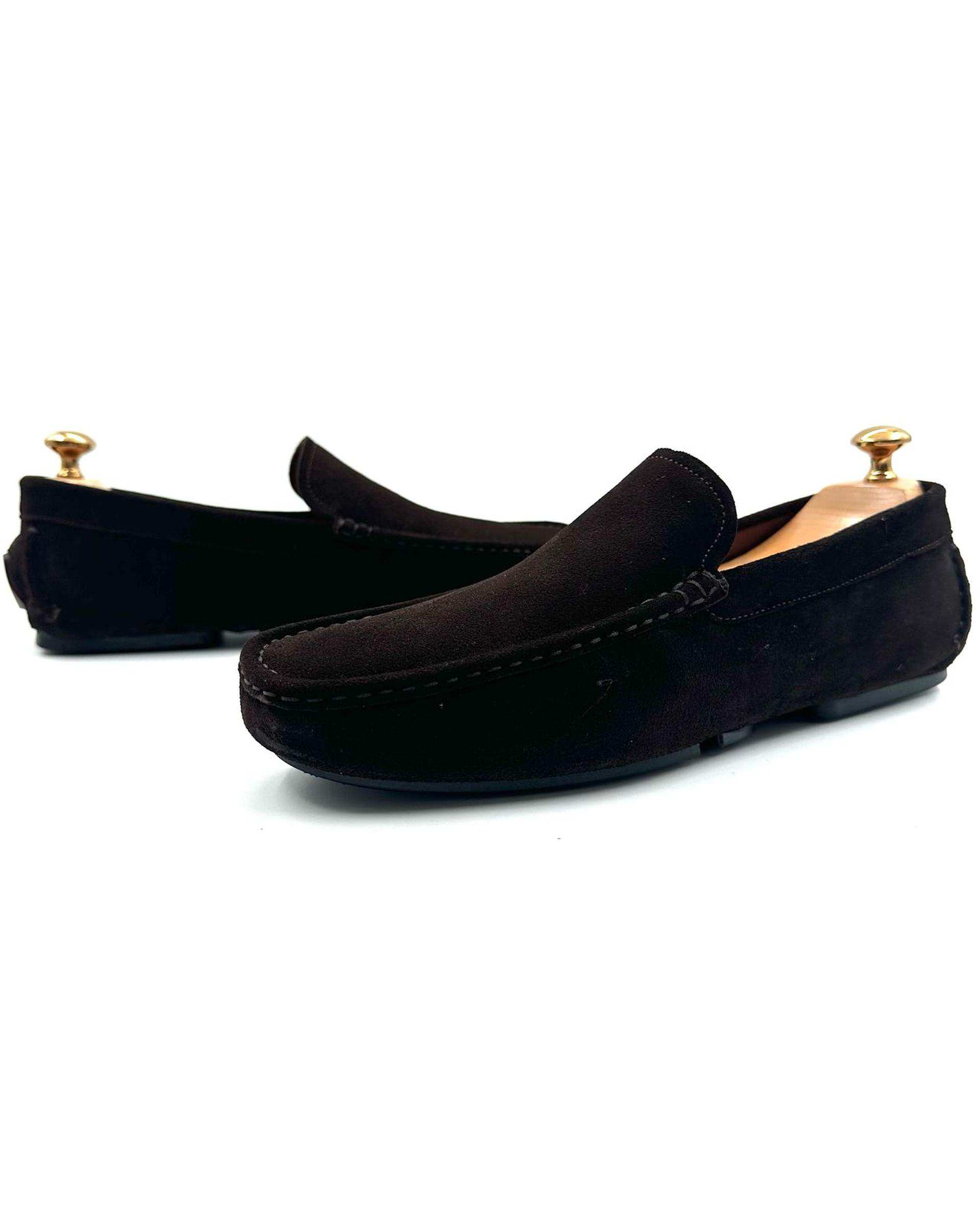 کفش کالج چرم مردانه طبی جیر قهوه ای چرم میخچی Mikhchi Leather مدل K1