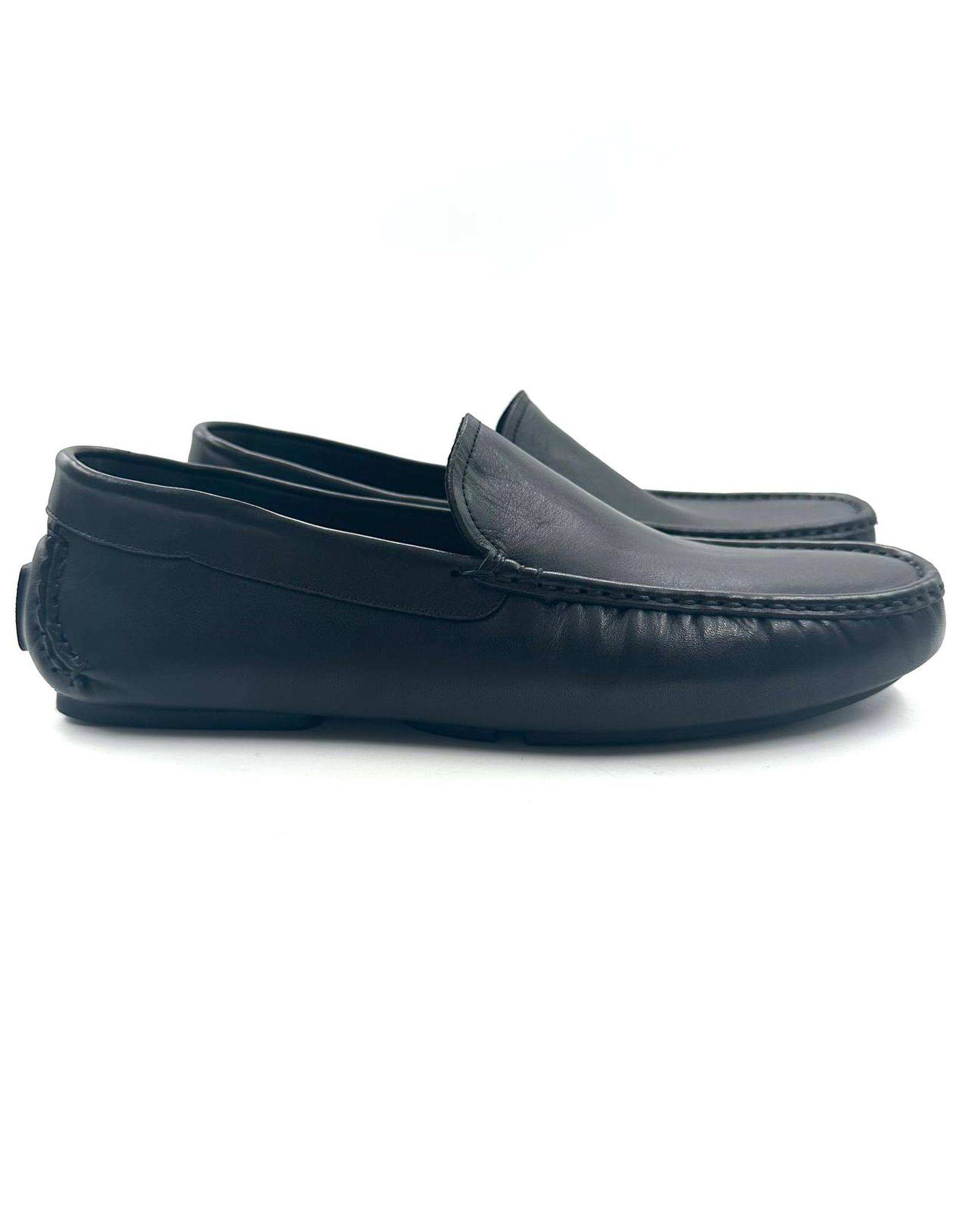 کفش کالج چرم مردانه طبی مشکی چرم میخچی Mikhchi Leather مدل K1