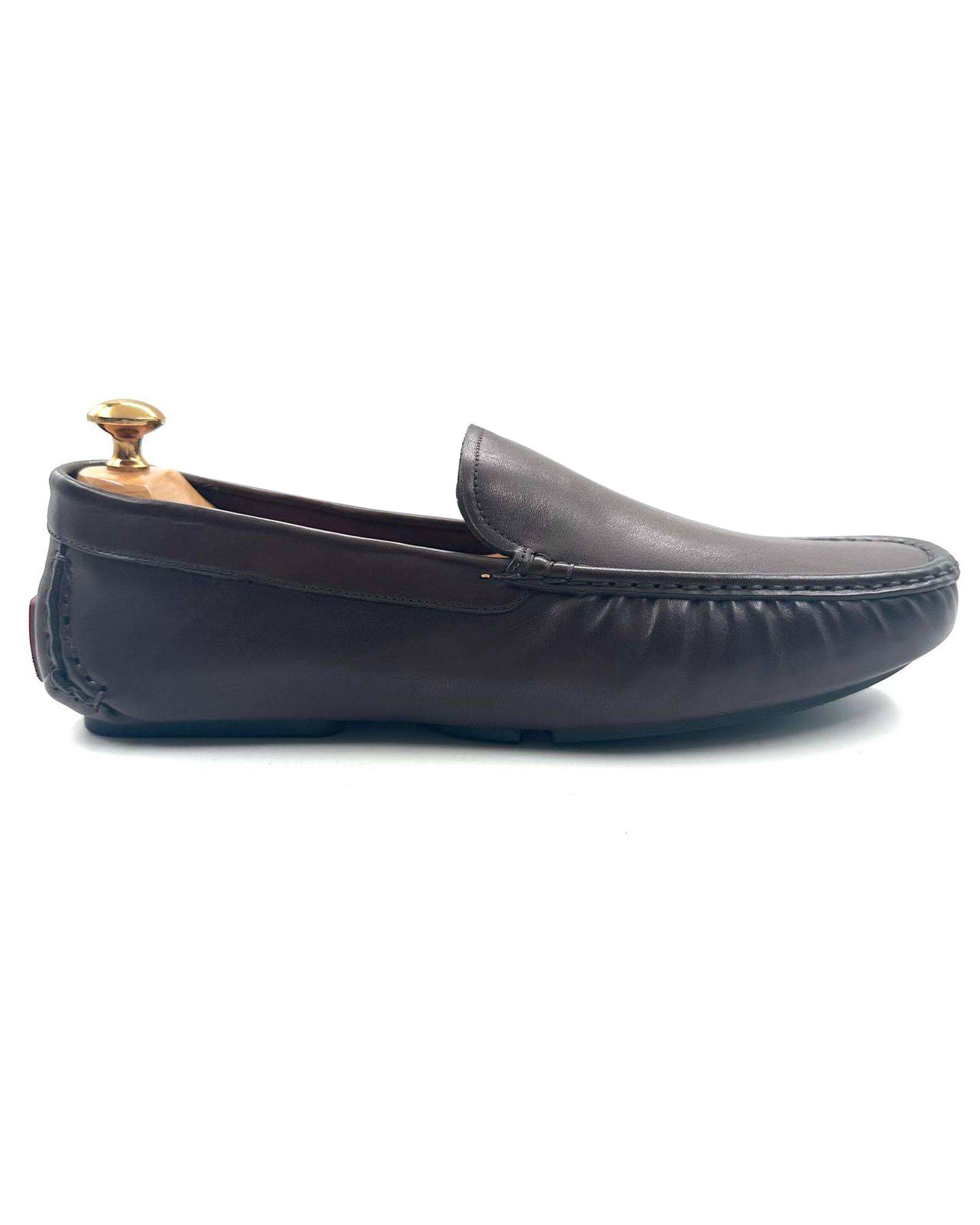 کفش کالج چرم مردانه طبی قهوه ای چرم میخچی Mikhchi Leather مدل K1