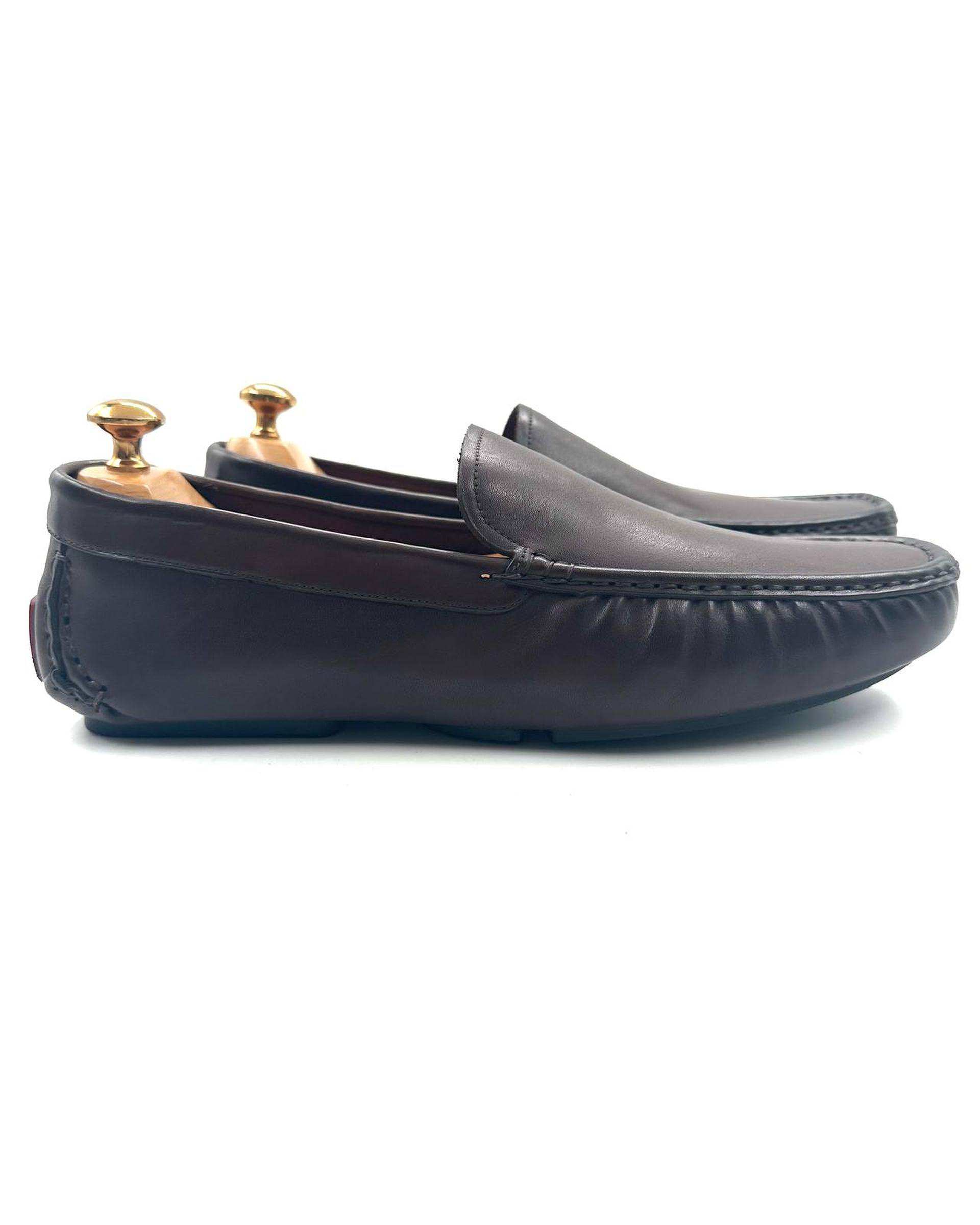کفش کالج چرم مردانه طبی قهوه ای چرم میخچی Mikhchi Leather مدل K1