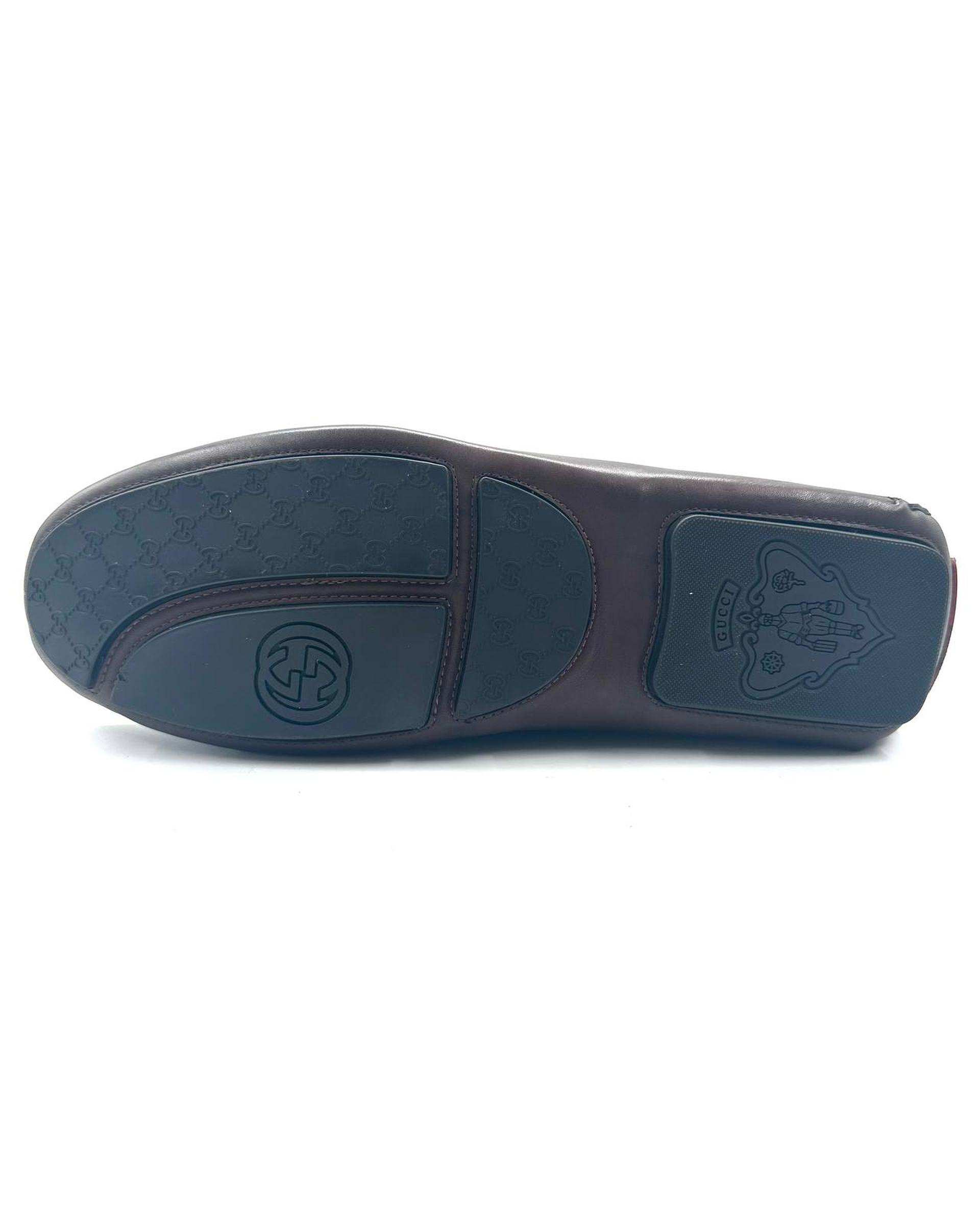 کفش کالج چرم مردانه طبی قهوه ای چرم میخچی Mikhchi Leather مدل K1