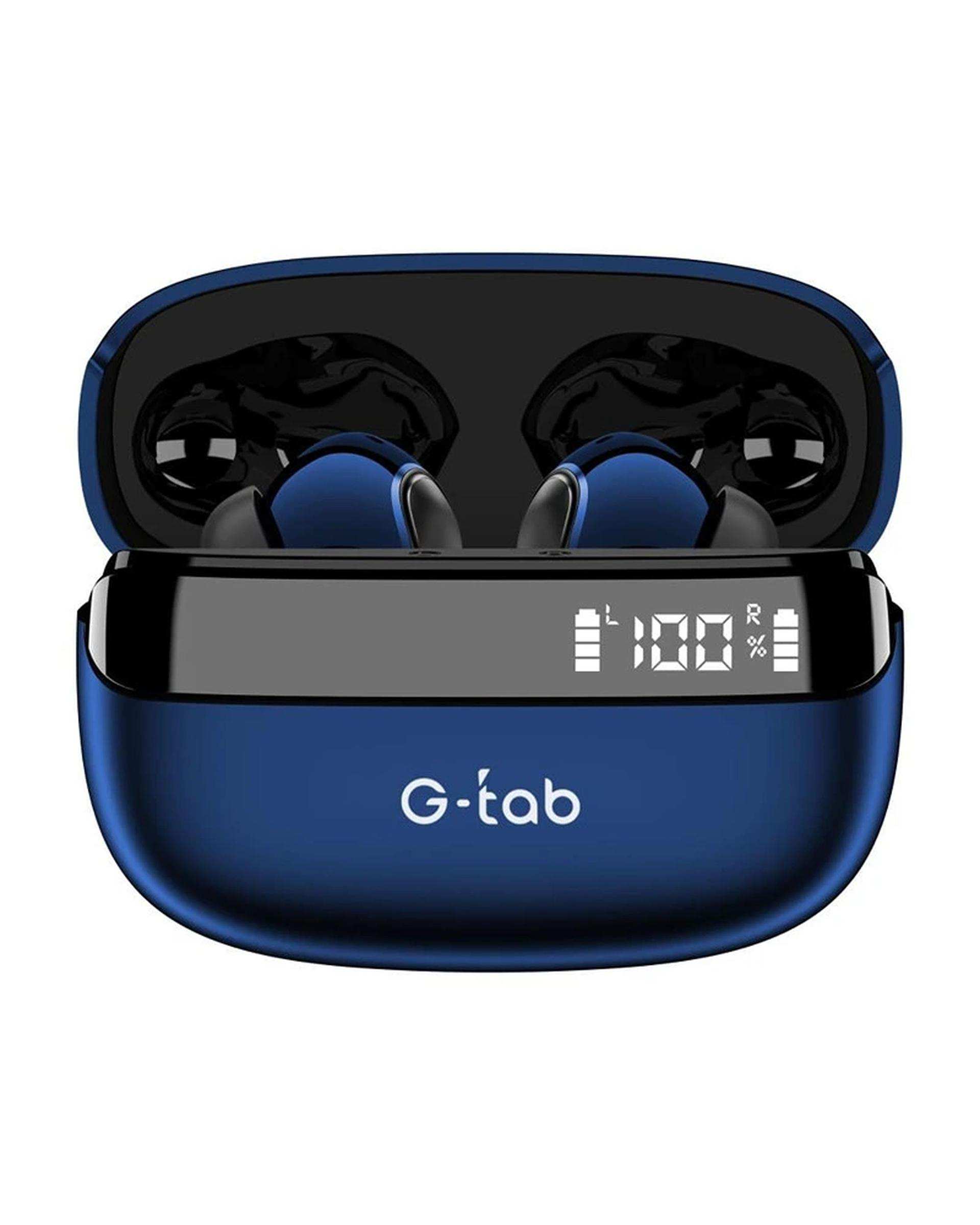 هندزفری بلوتوثی سرمه ای جی تب مدل Earbuds G-tab X9