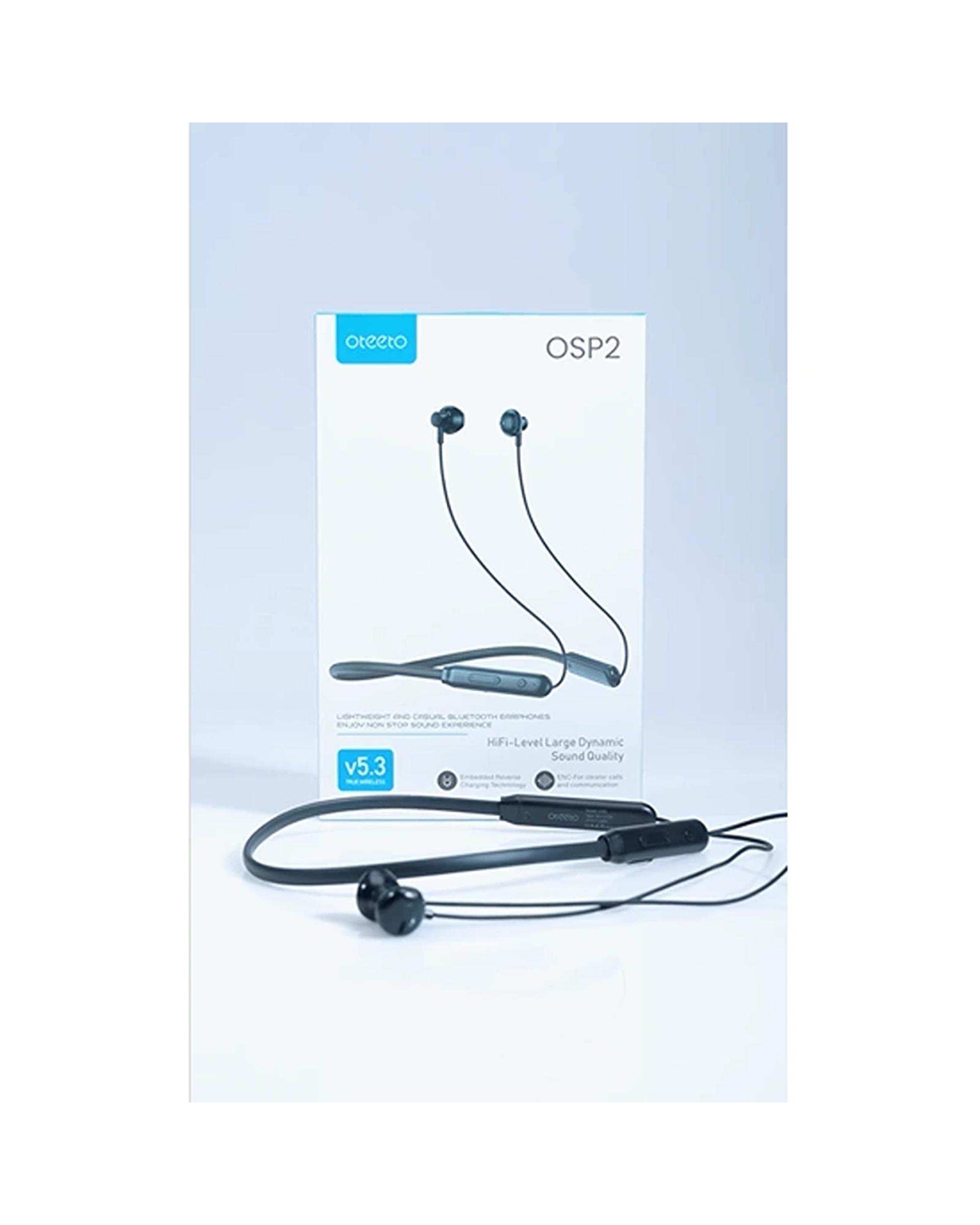 هندزفری گردنی بلوتوثی مشکی اوتئو Oteeto مدل Earphones OSP2