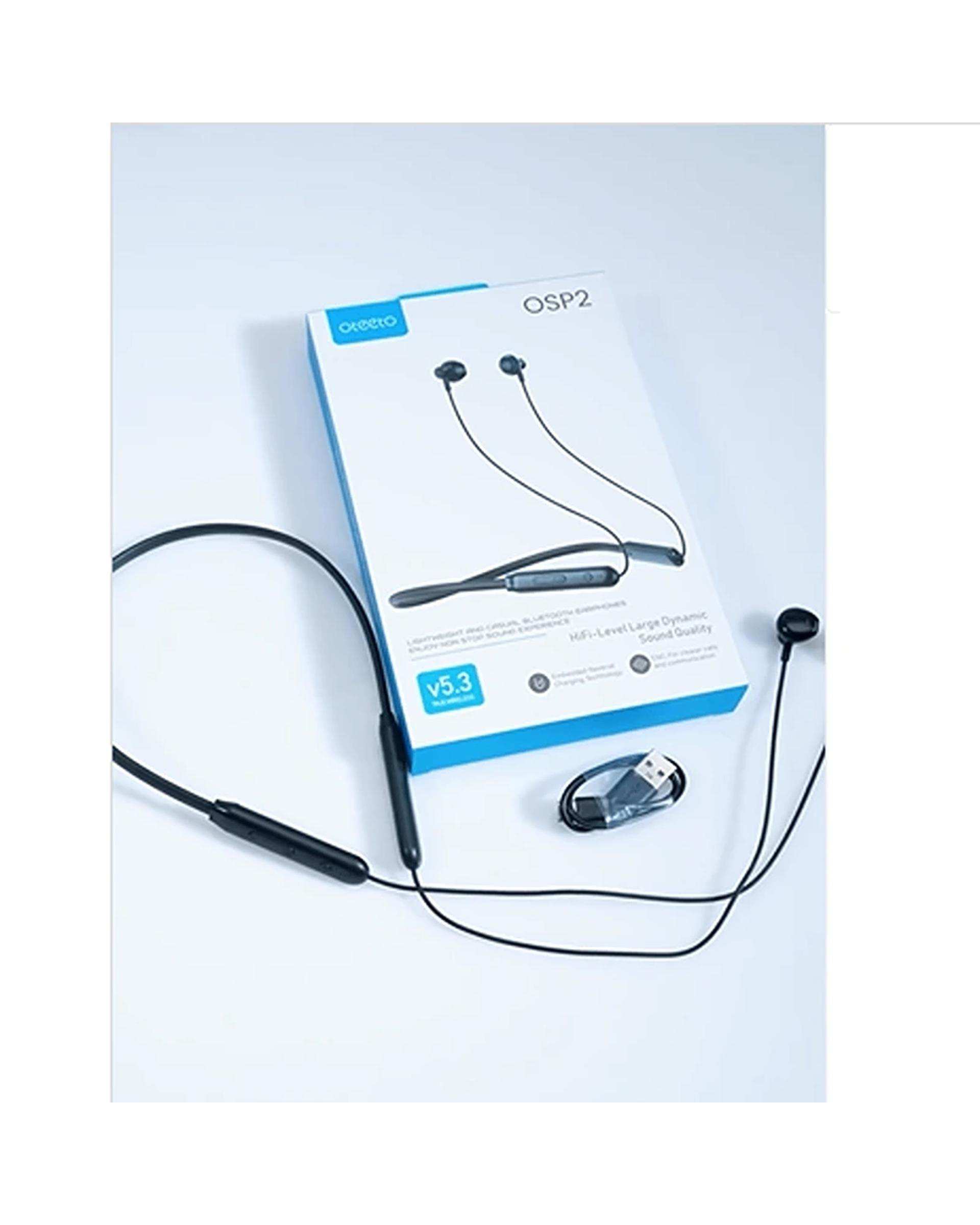 هندزفری گردنی بلوتوثی مشکی اوتئو Oteeto مدل Earphones OSP2