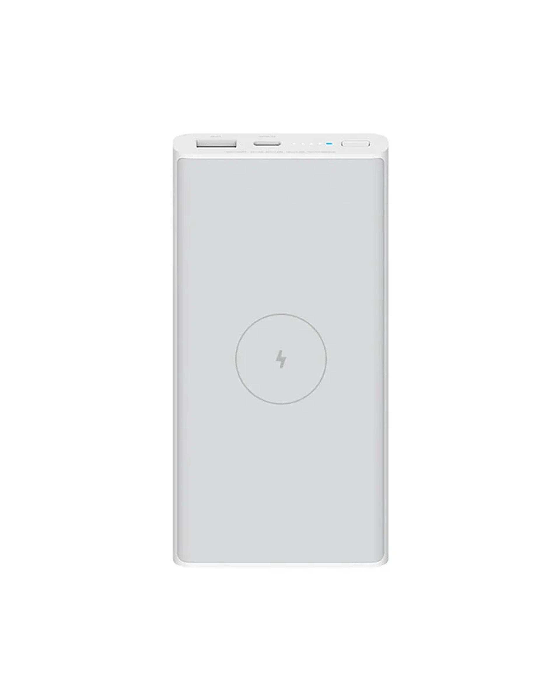 پاوربانک وایرلس سفید شیائومی Xiaomi مدل WPB15PDZM ظرفیت 10000 میلی آمپر ساعت
