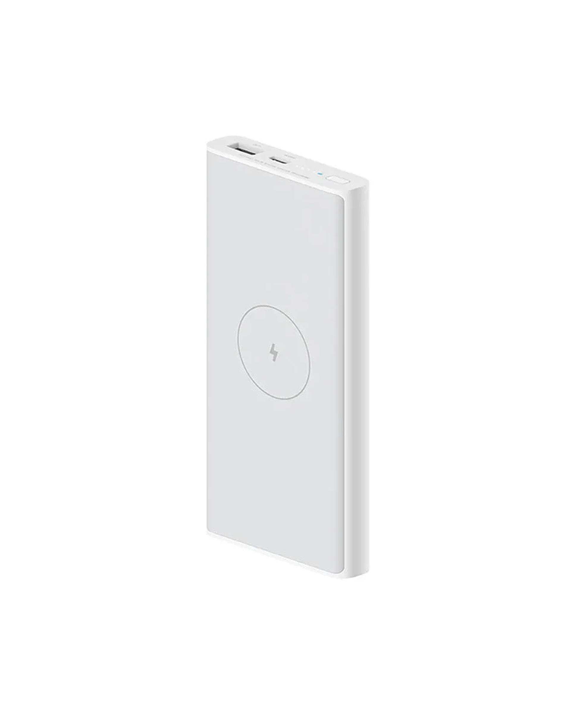 پاوربانک وایرلس سفید شیائومی Xiaomi مدل WPB15PDZM ظرفیت 10000 میلی آمپر ساعت