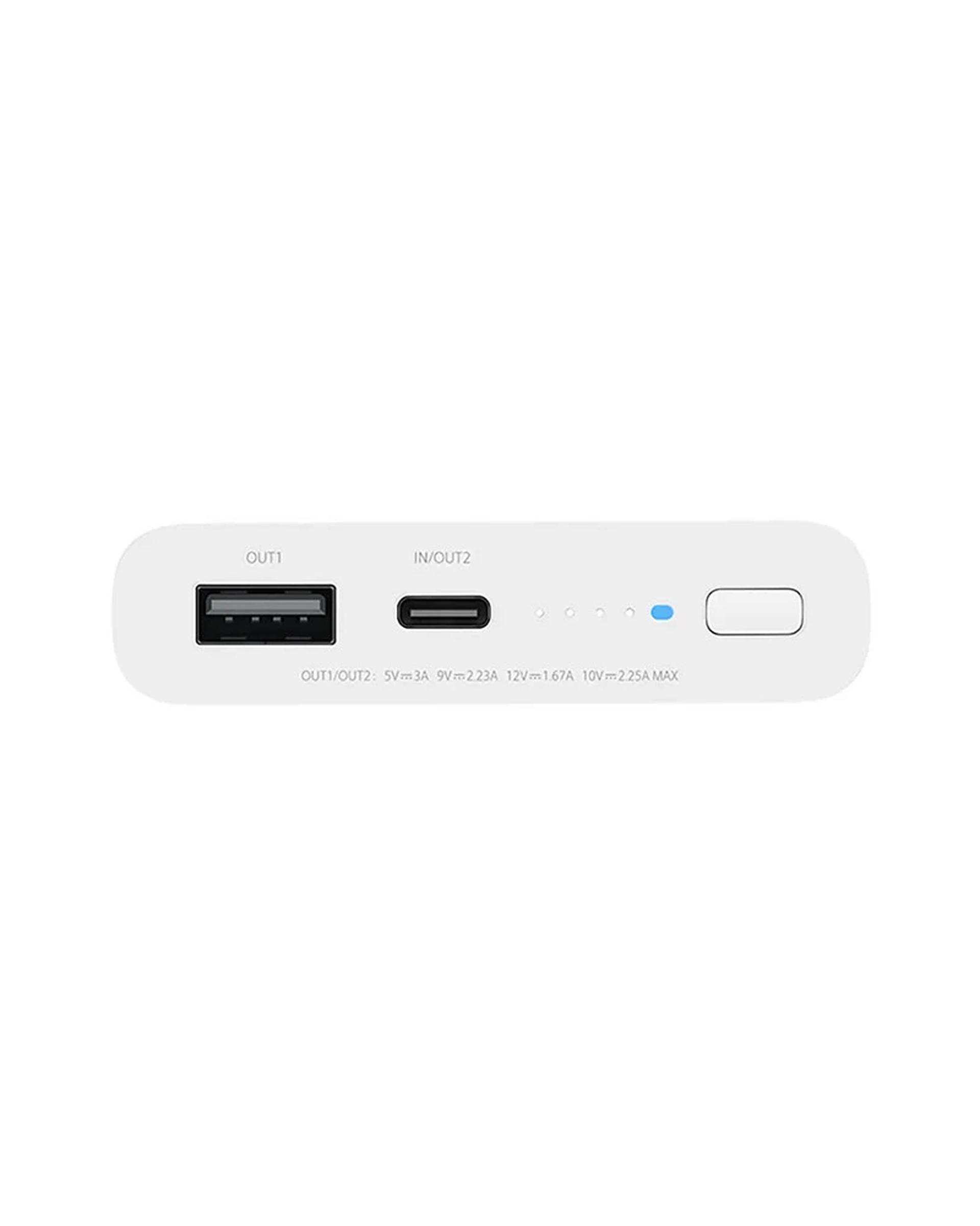 پاوربانک وایرلس سفید شیائومی Xiaomi مدل WPB15PDZM ظرفیت 10000 میلی آمپر ساعت