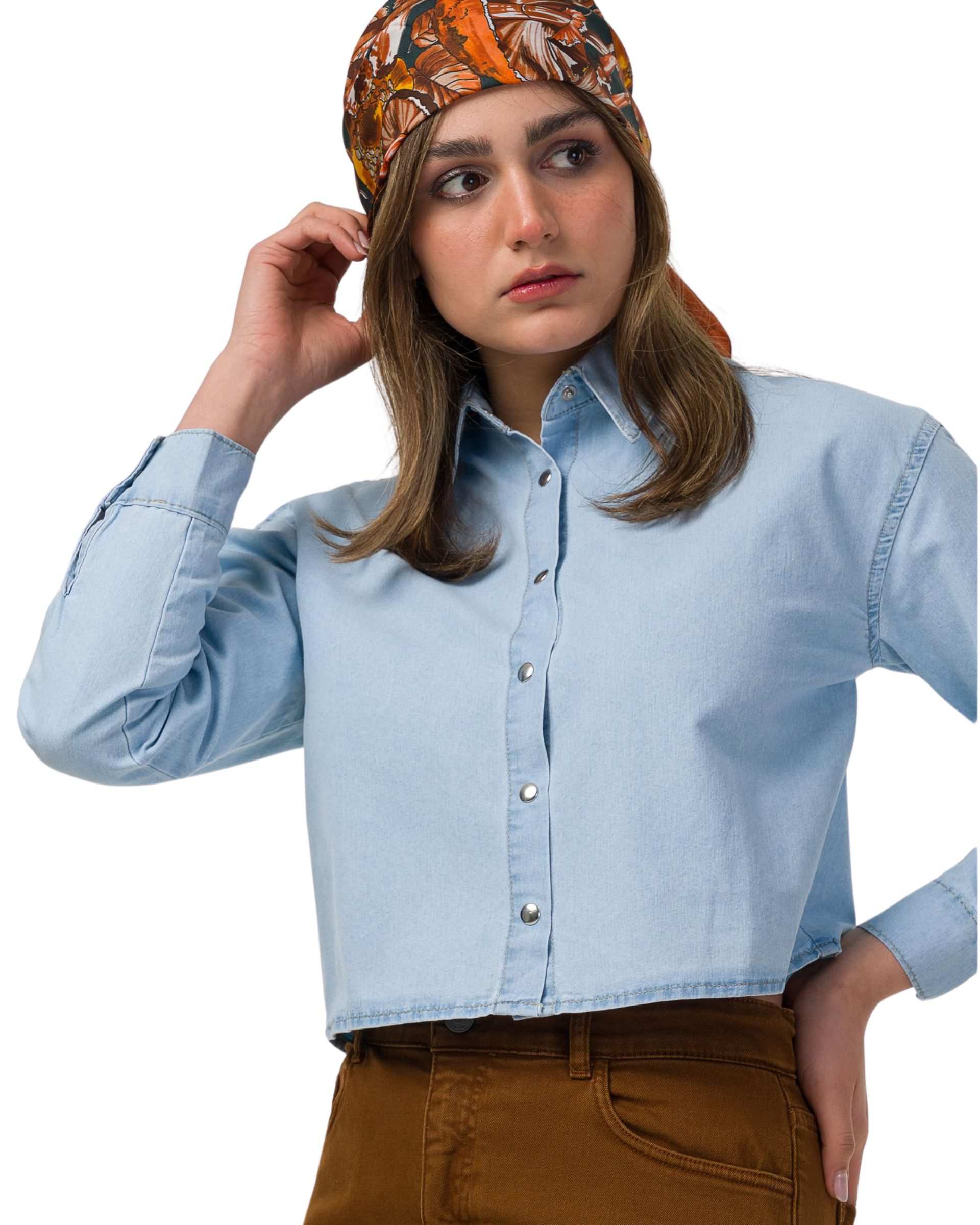 شومیز زنانه آبی نیواریا Nivarya کد 0080