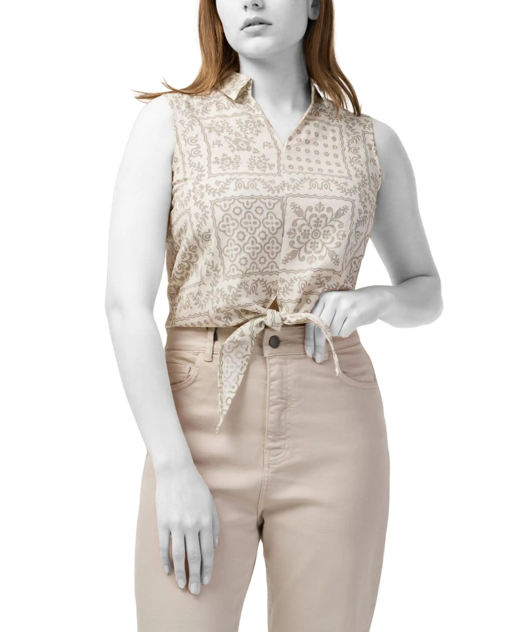 تاپ زنانه طوسی نیواریا Nivarya کد 0083