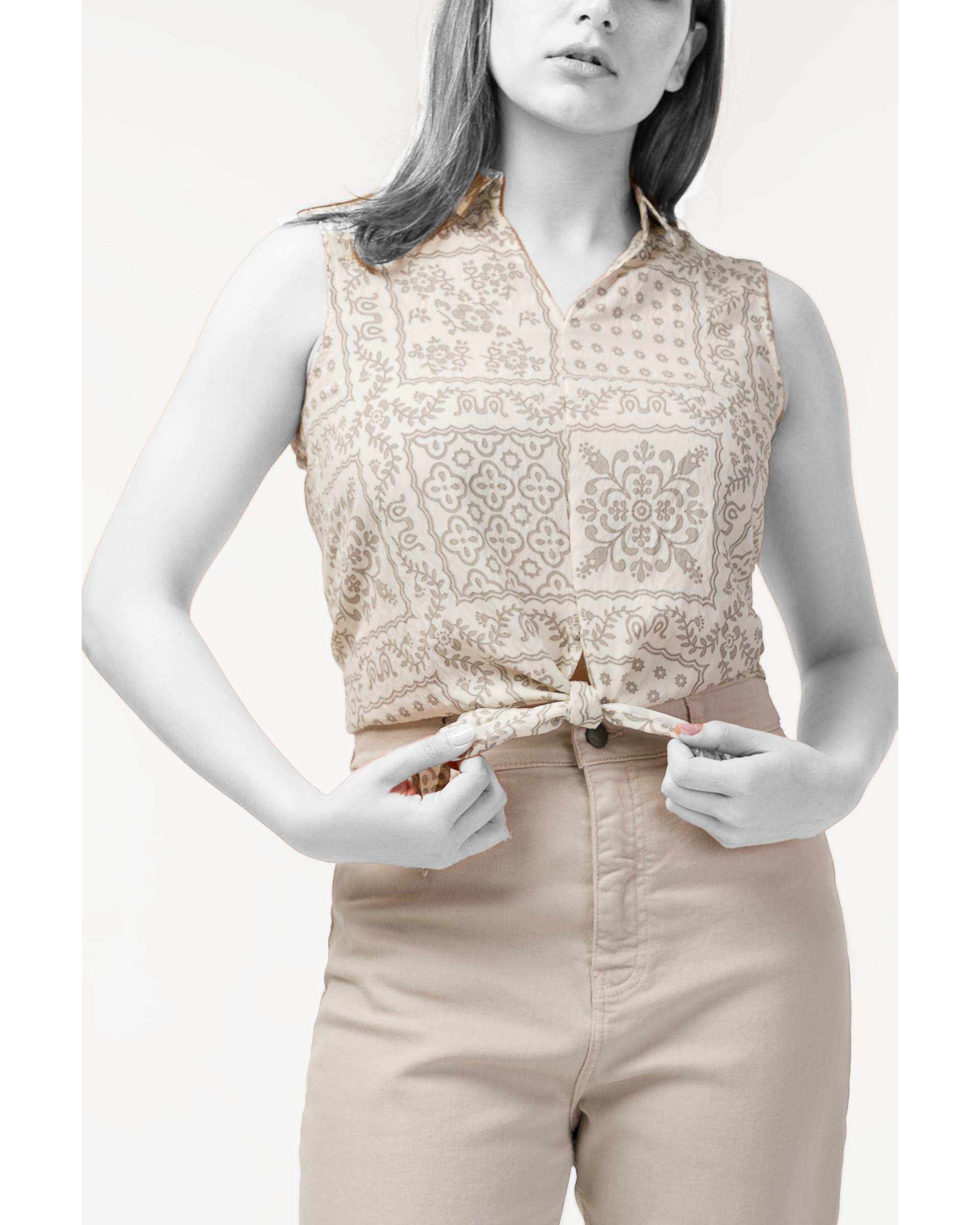 تاپ زنانه طوسی نیواریا Nivarya کد 0083