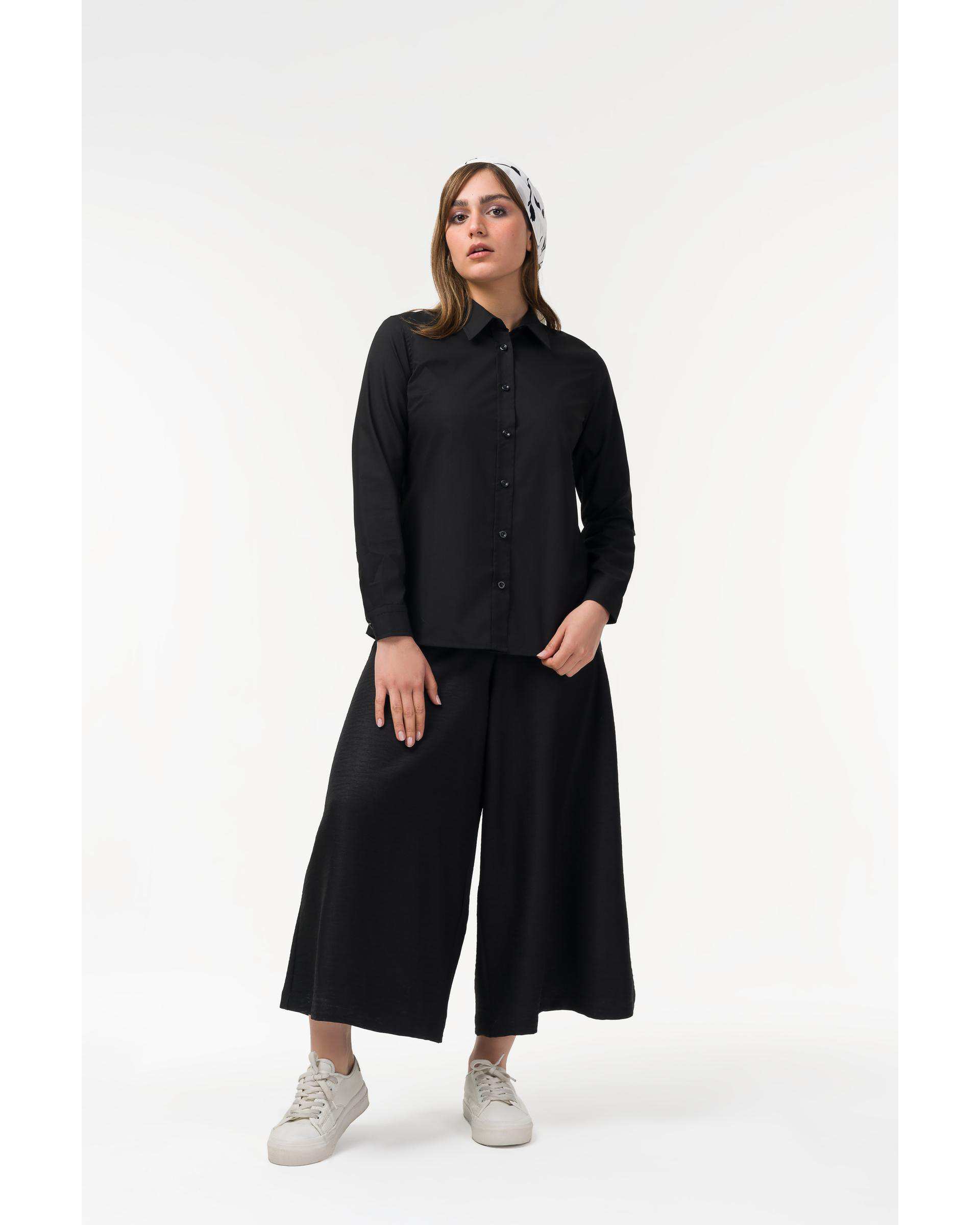 شومیز زنانه مشکی نیواریا Nivarya کد 0501