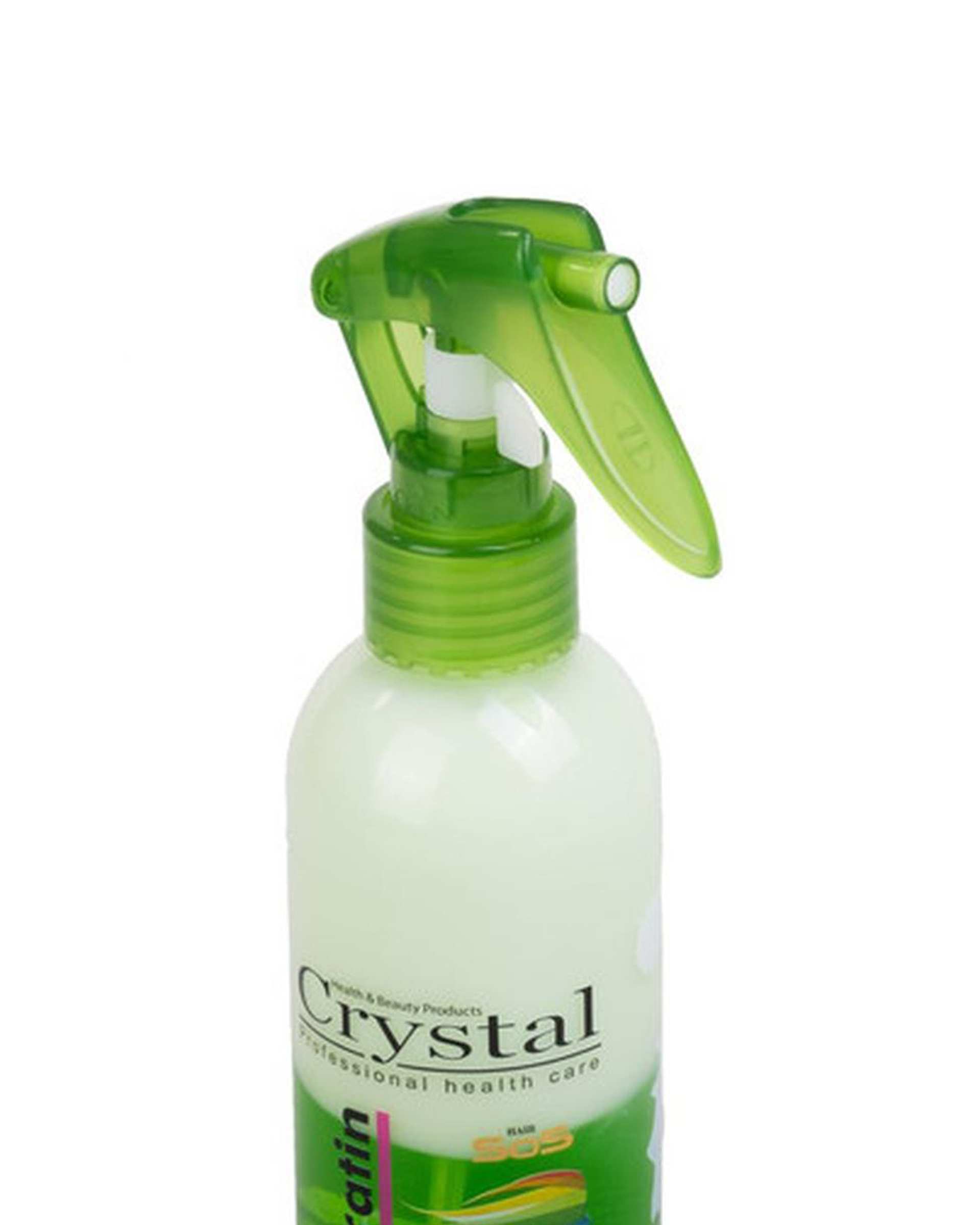 اسپری مو دو فاز کراتینه کریستال Crystal مناسب مو خشک و آسیب دیده حجم 250ml