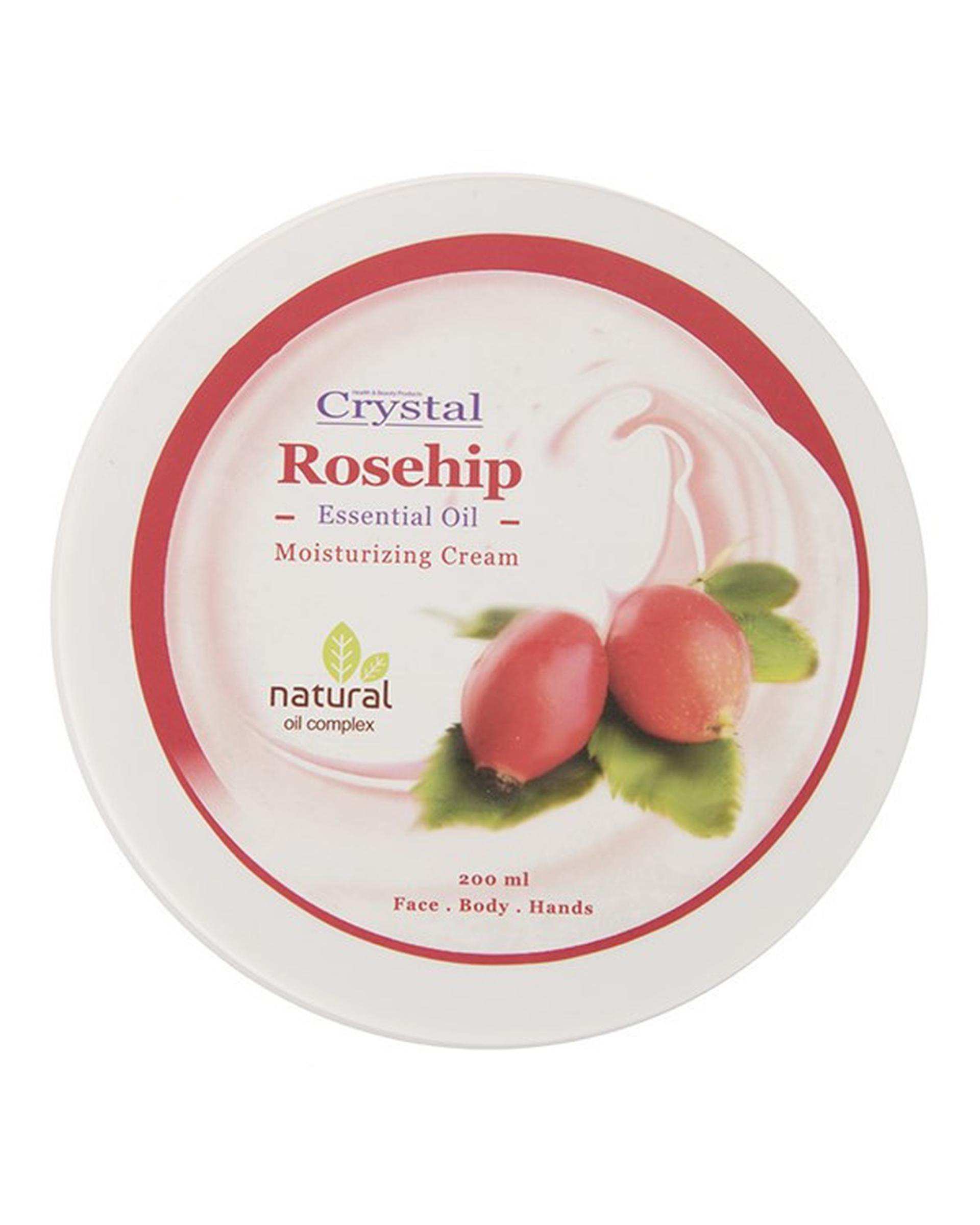 کرم مرطوب کننده صورت و بدن رز هیپ کریستال Crystal حجم 200ml