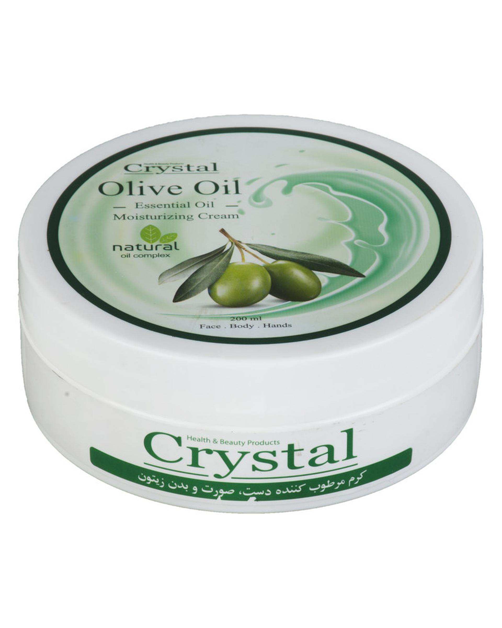 کرم مرطوب کننده صورت و بدن زیتون کریستال Crystal
