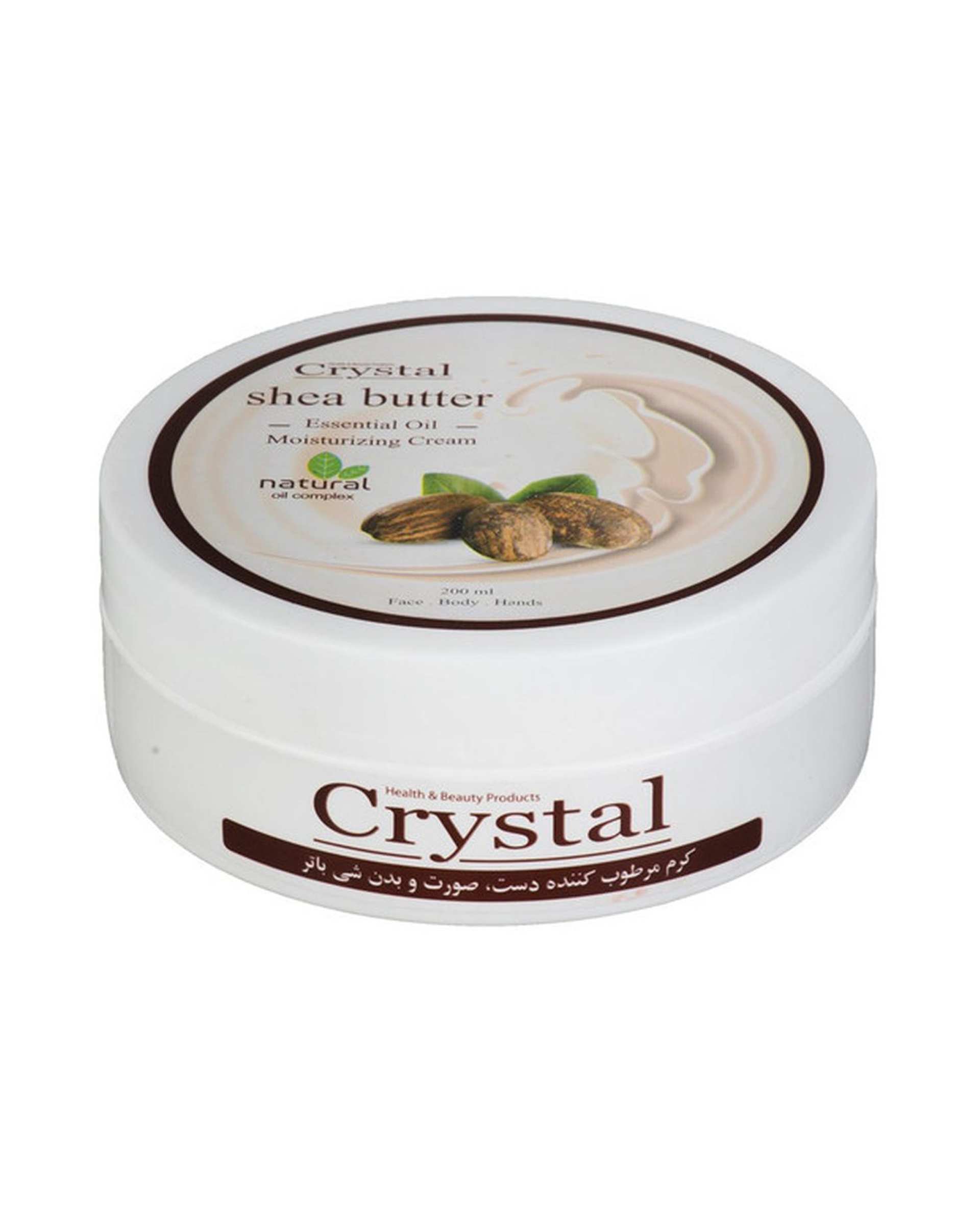 کرم مرطوب کننده صورت و بدن شی باتر کریستال Crystal حجم 200ml