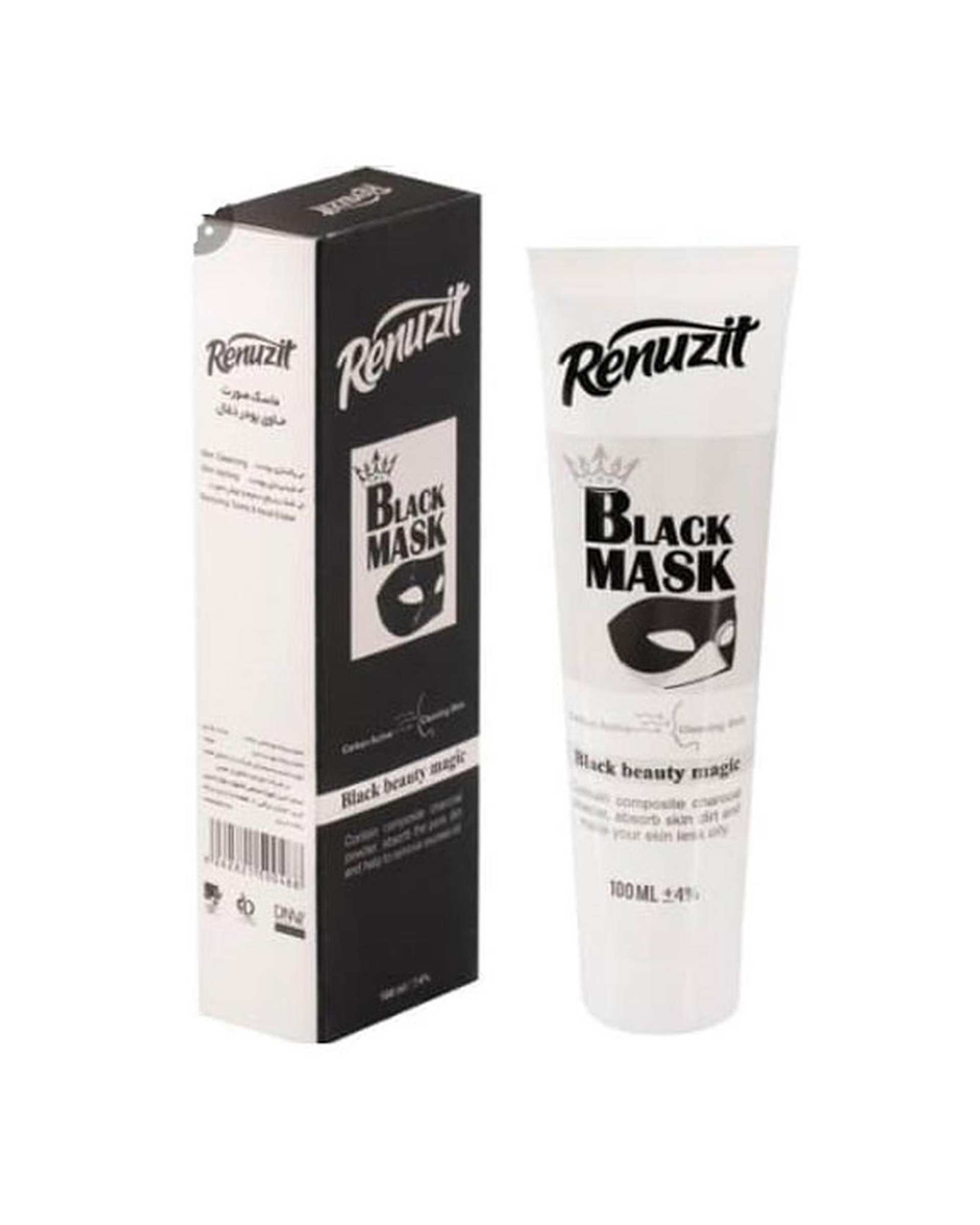 ماسک صورت زغال رینوزیت Renuzit حاوی کربن فعال 100ml