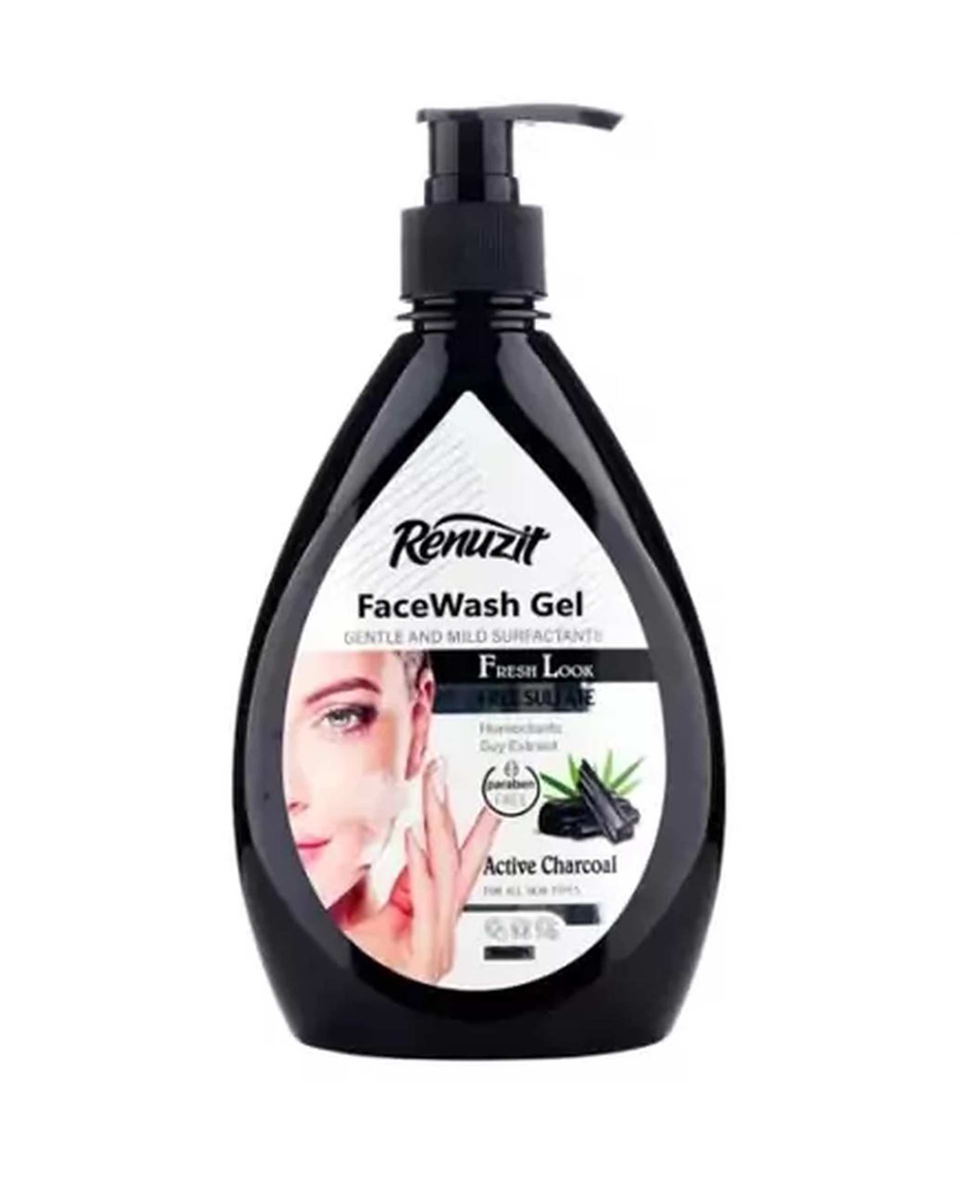 ژل شستشوی صورت رینوزیت Renuzit حاوی کربن فعال 500ml