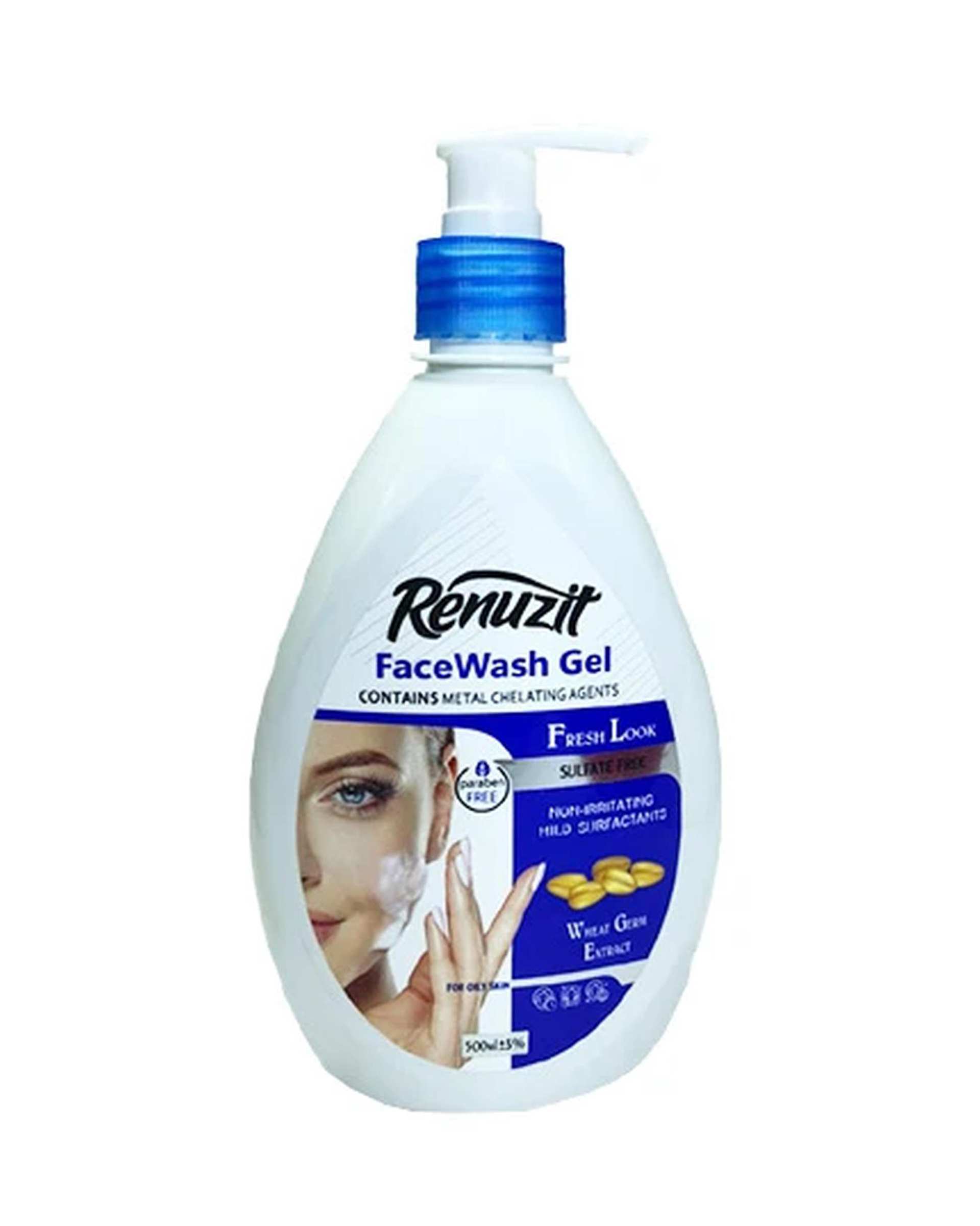 ژل شستشوی صورت رینوزیت Renuzit مناسب پوست های چرب 500ml