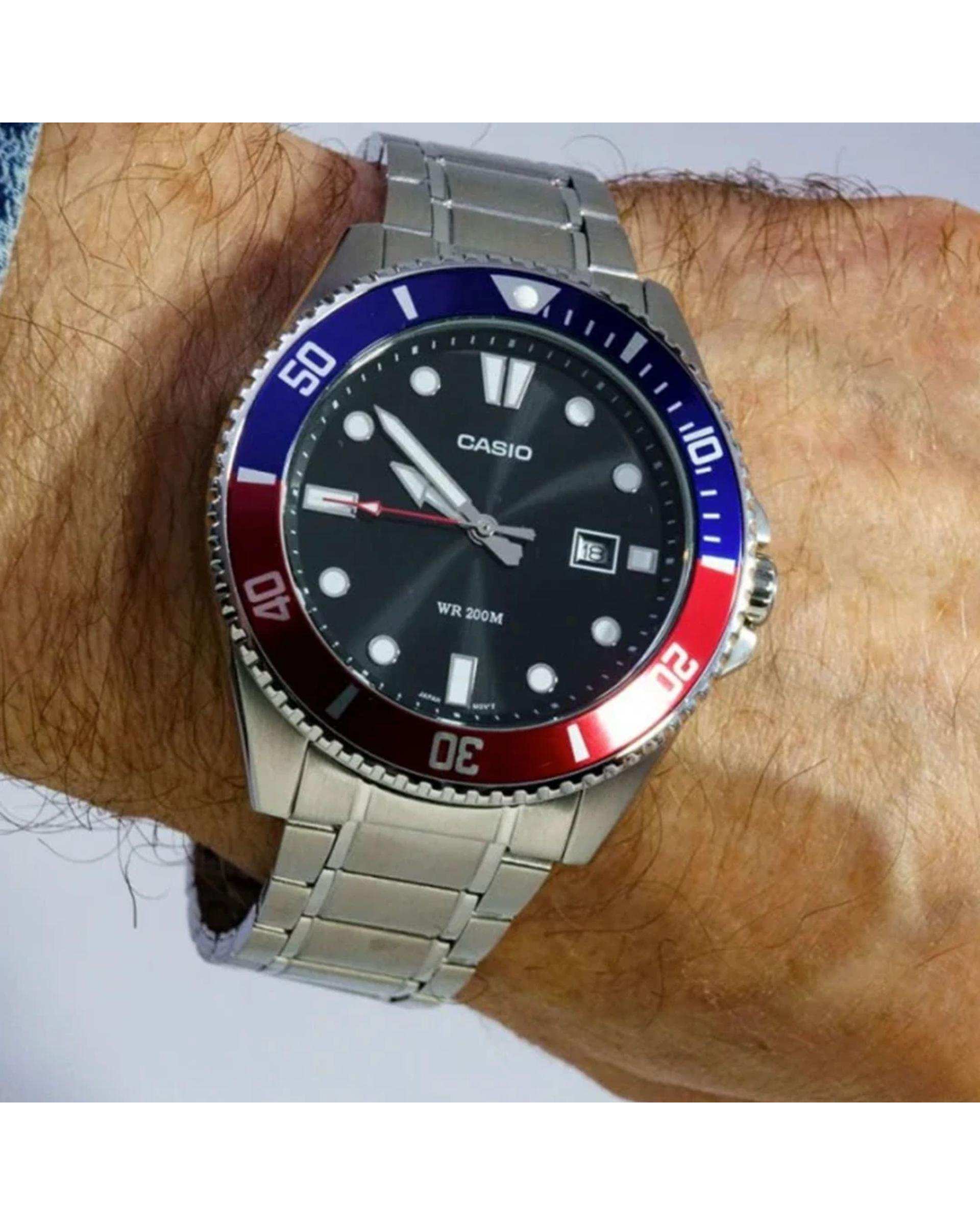 ساعت مچی مردانه عقربه ای کاسیو Casio مدل MDV-107D-1A3VDF