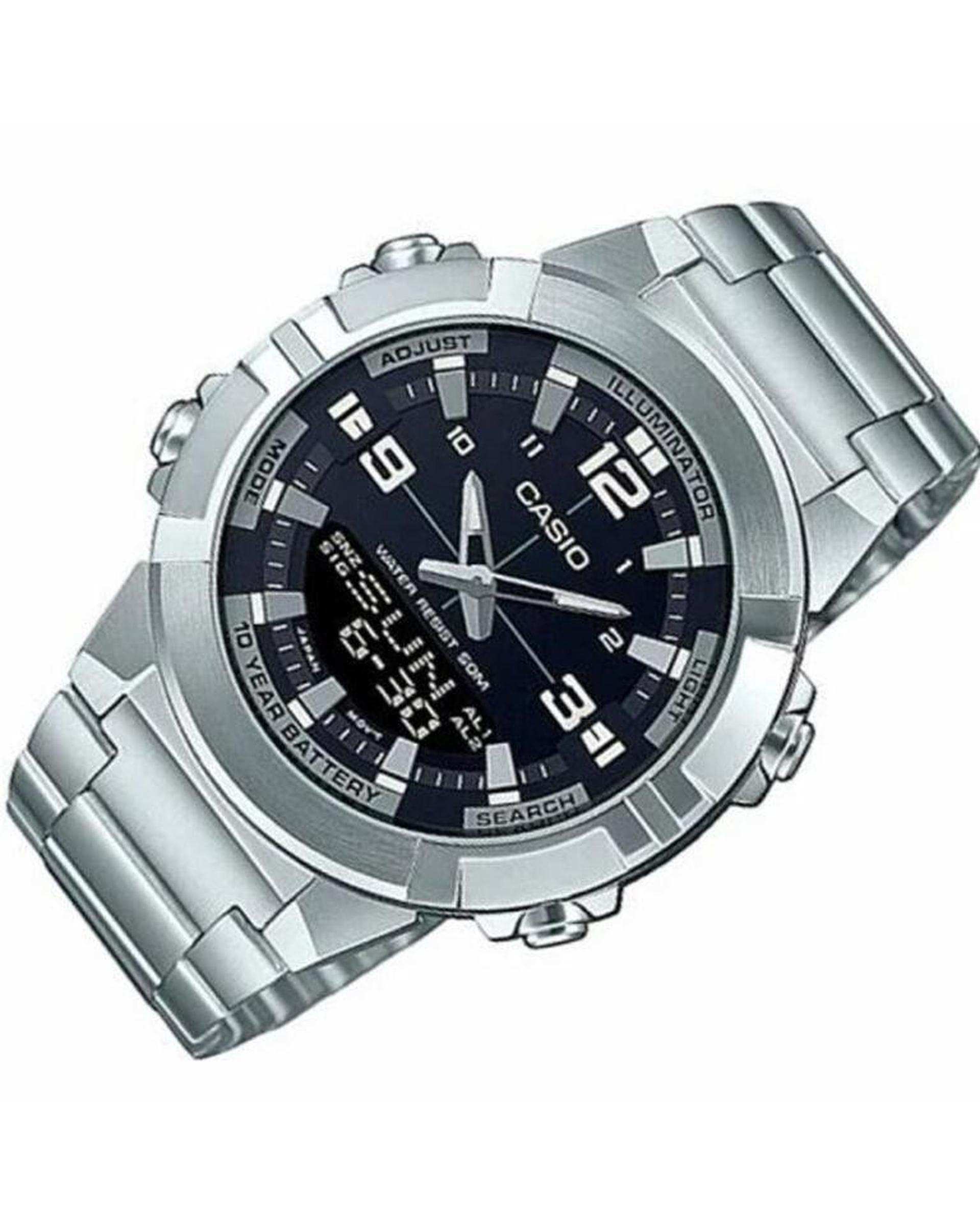 ساعت مچی مردانه عقربه ای و دیجیتال کاسیو Casio مدل AMW-870D-1AVDF
