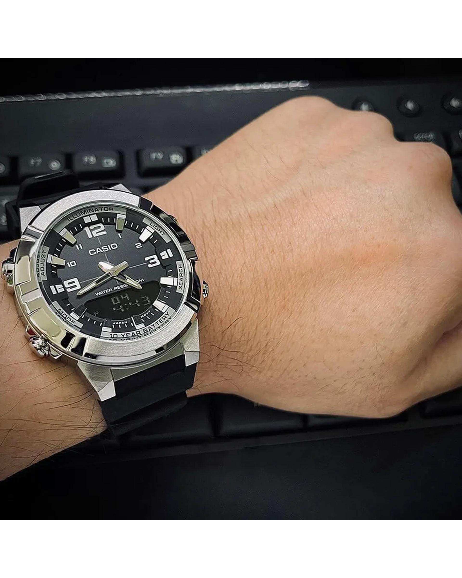 ساعت مچی مردانه عقربه ای و دیجیتال کاسیو Casio مدل AMW-870-1AVDF