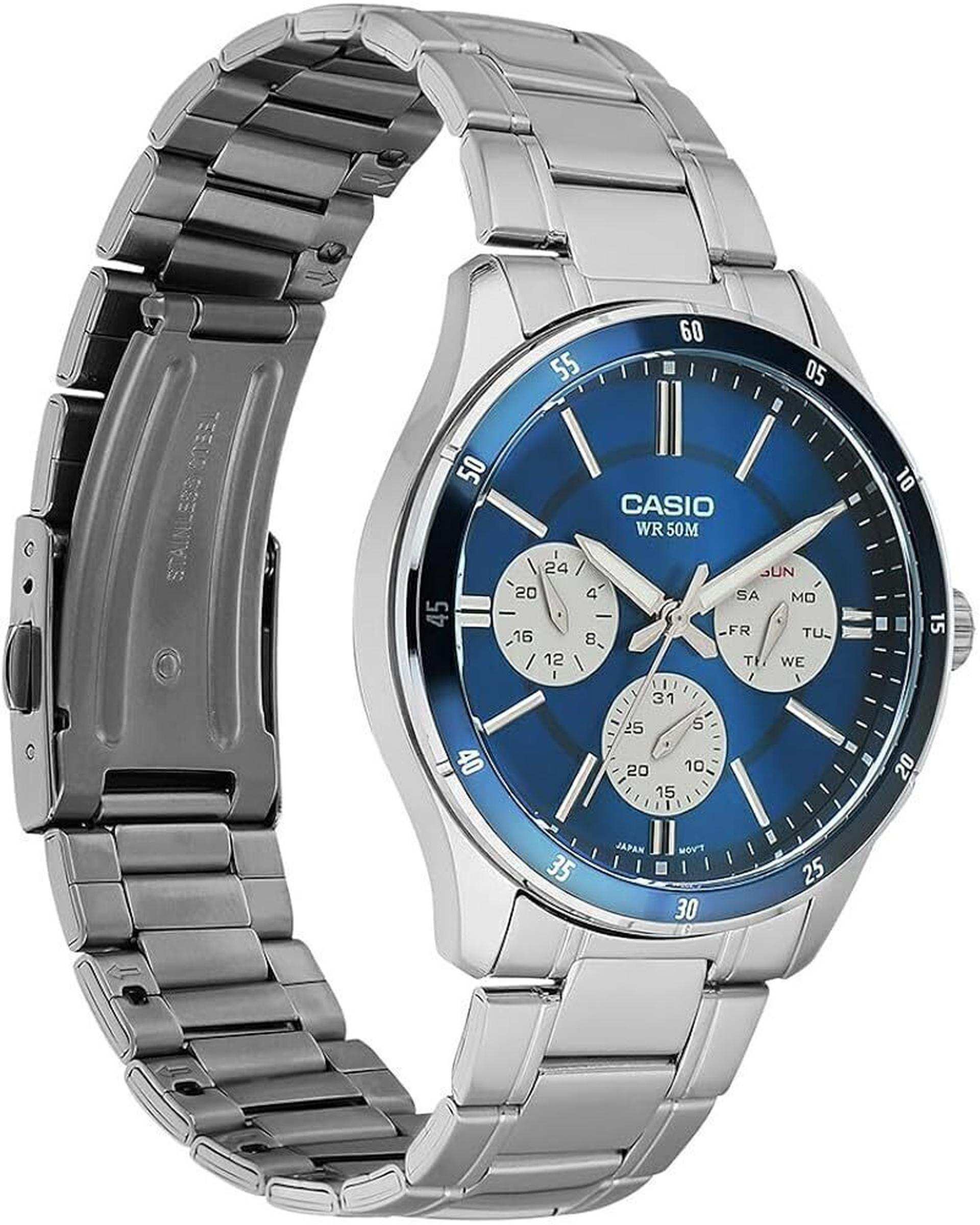 ساعت مچی مردانه عقربه ای کاسیو Casio مدل MTP-1374D-2A3VDF
