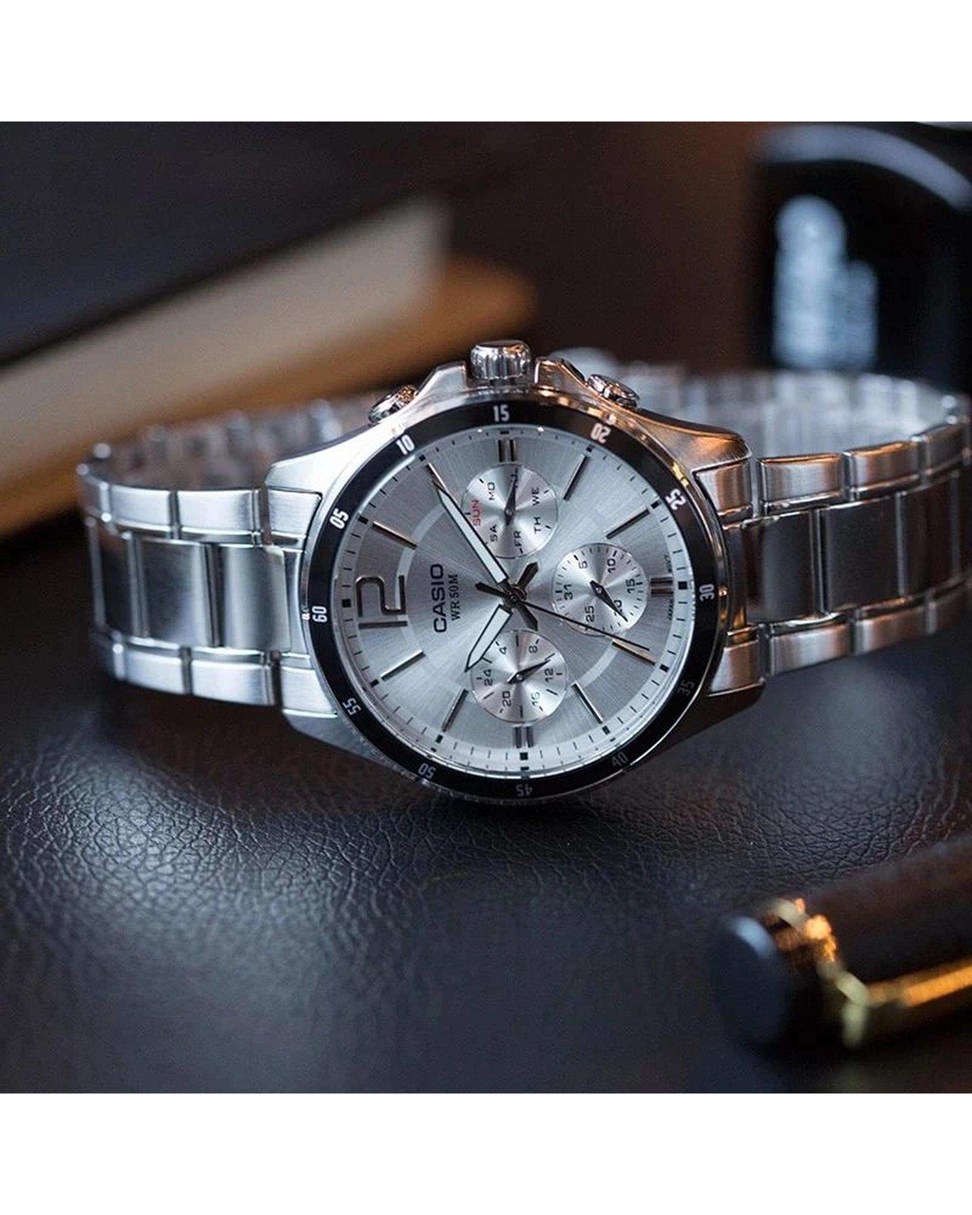 ساعت مچی مردانه عقربه ای کاسیو Casio مدل MTP-1374D-7AVDF