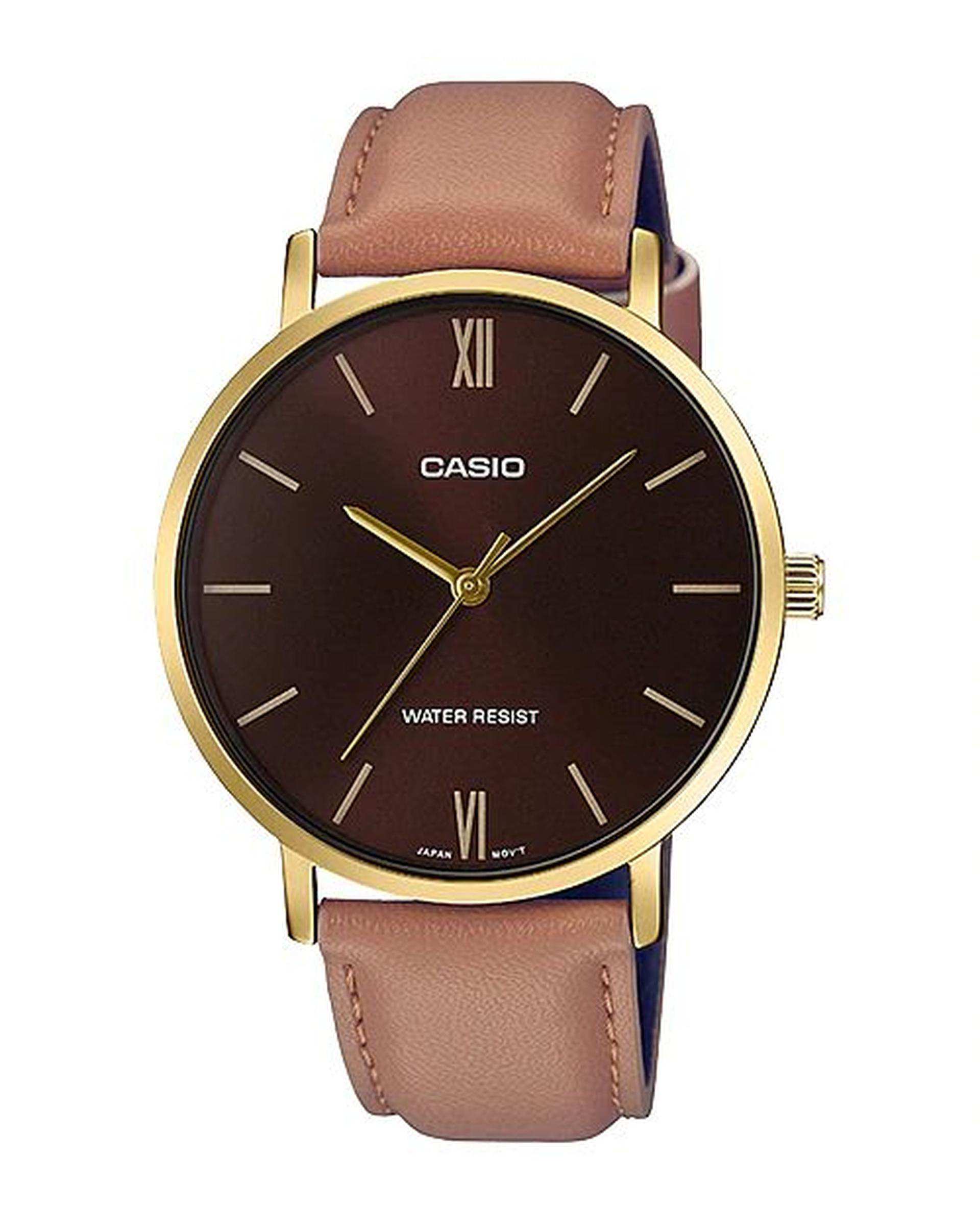 ساعت مچی مردانه عقربه ای کاسیو Casio مدلMTP-VT01GL-5BUDF