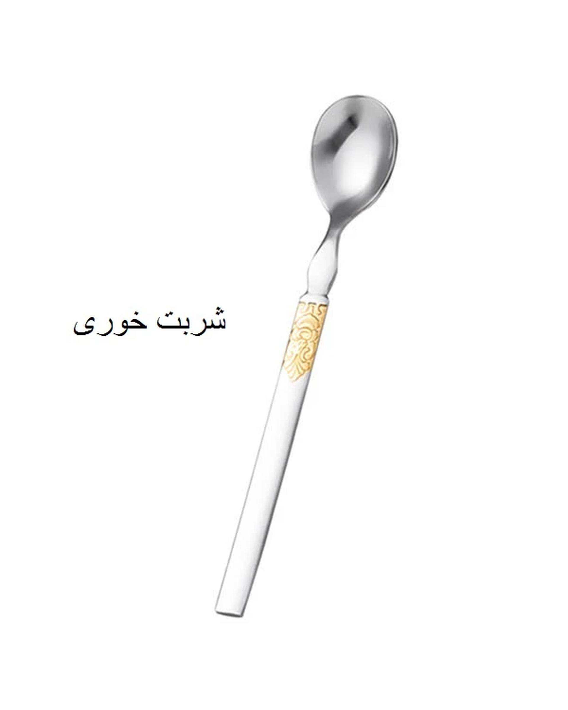 سرویس قاشق و چنگال 38 پارچه طلایی براق جی فی نی GIFFINI مدل G-655