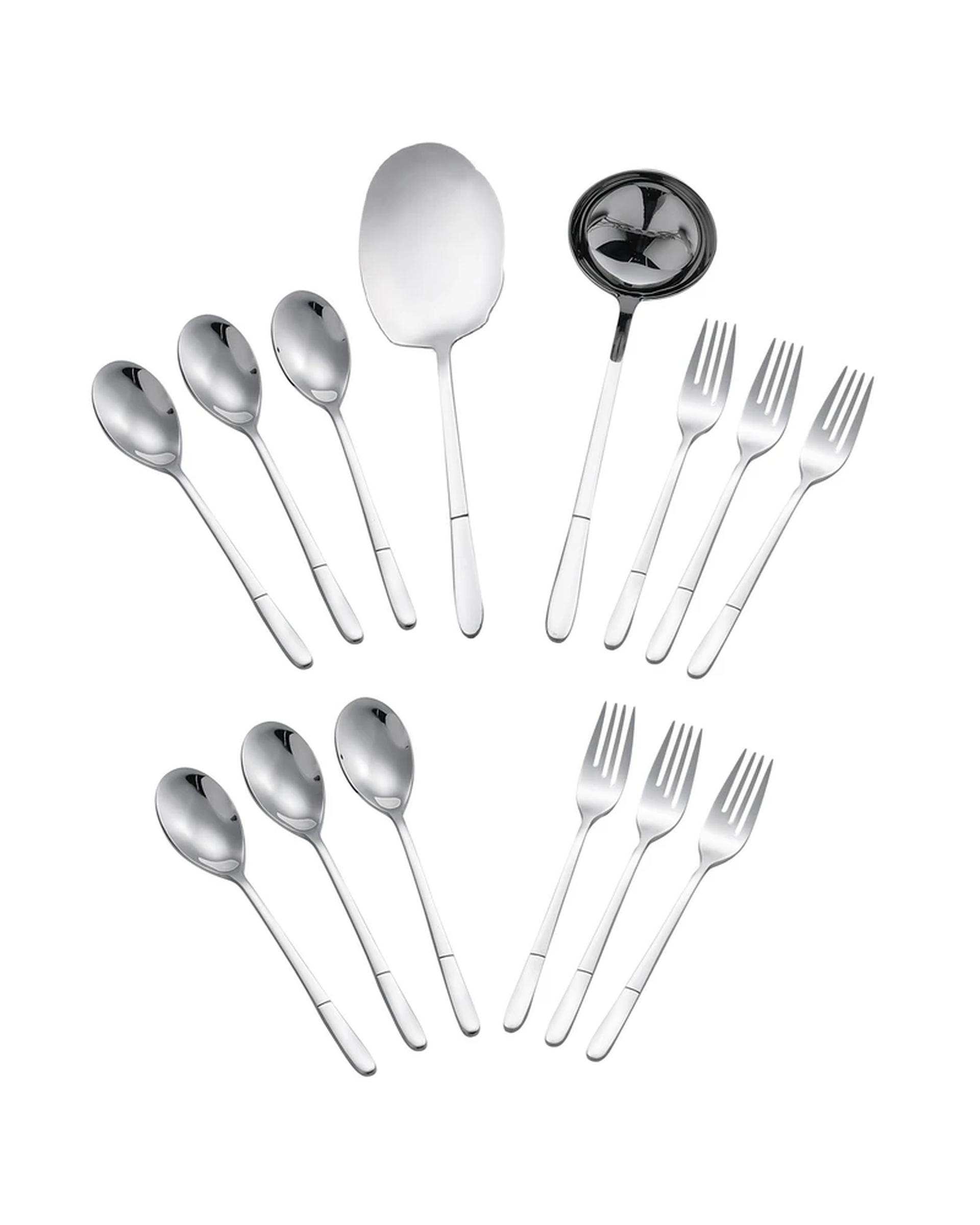 سرویس قاشق و چنگال 14 پارچه استیل جی فی نی GIFFINI مدل G-56