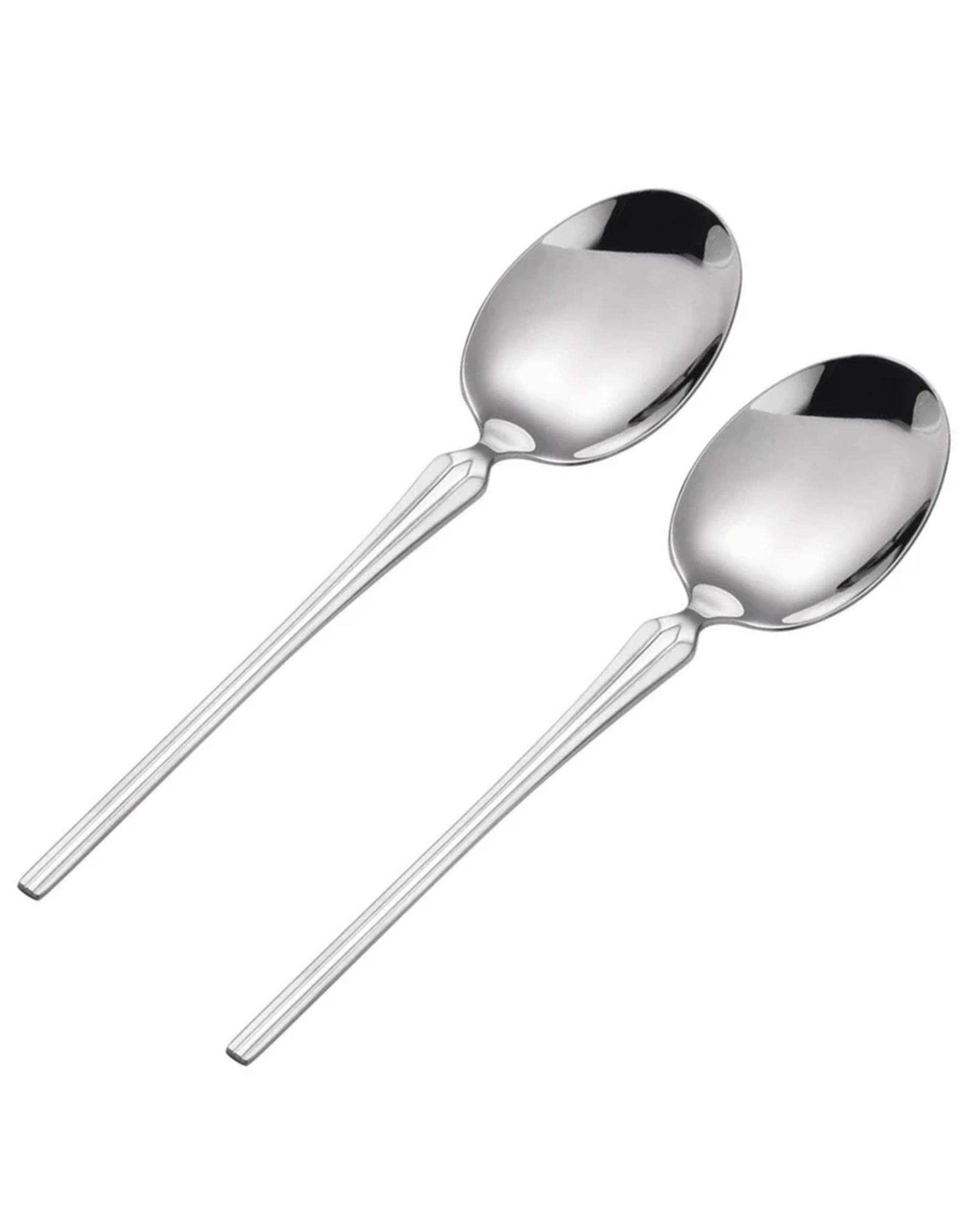 قاشق خورشت خوری استیل جی فی نی GIFFINI مدل 033 مجموعه 2 عددی