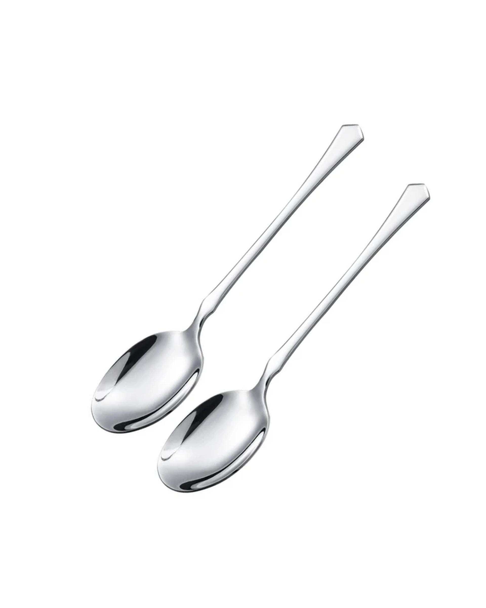 قاشق خورشت خوری استیل جی فی نی GIFFINI مدل 058 مجموعه 2 عددی