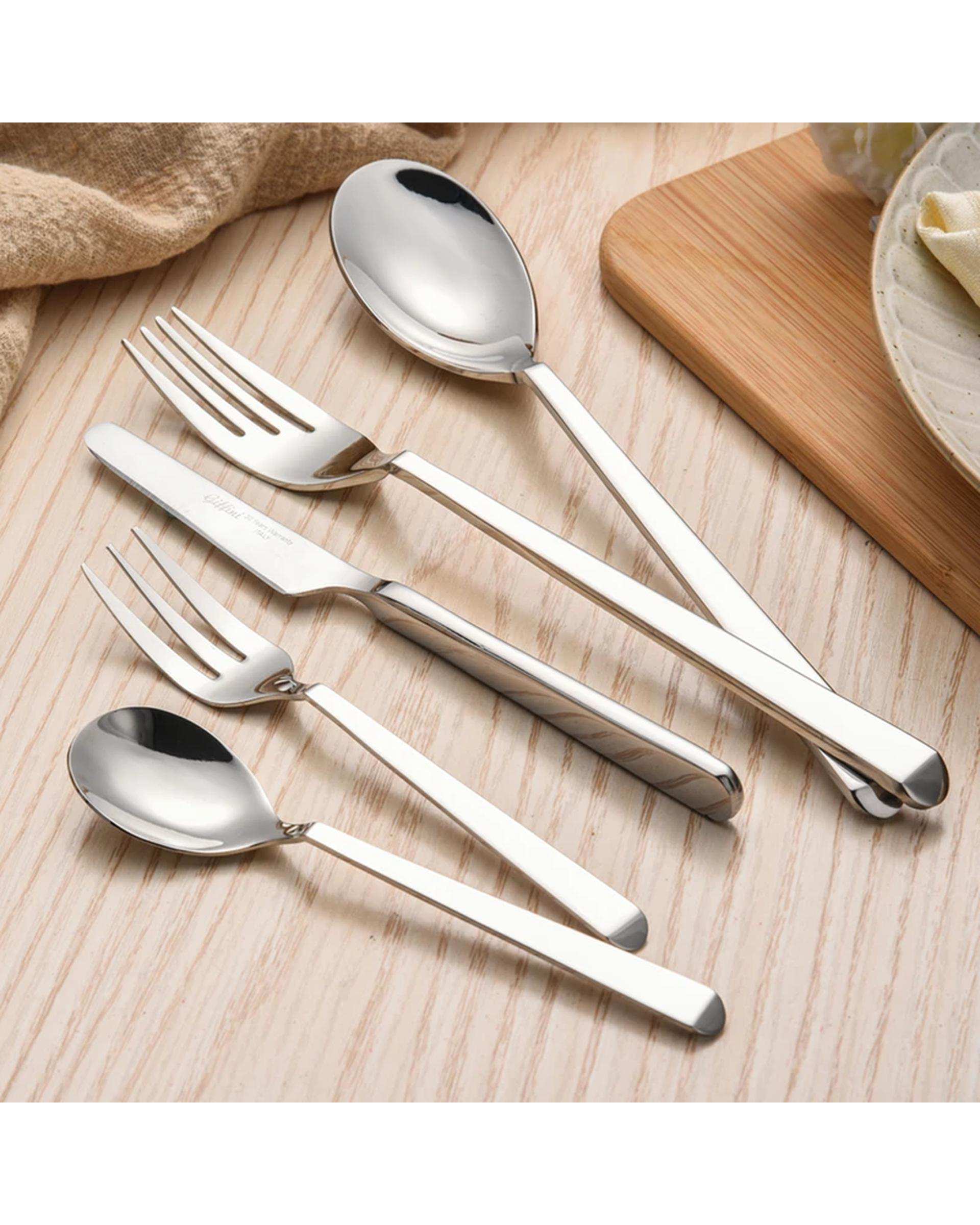 سرویس قاشق و چنگال 142 پارچه استیل جی فی نی GIFFINI مدل G-01