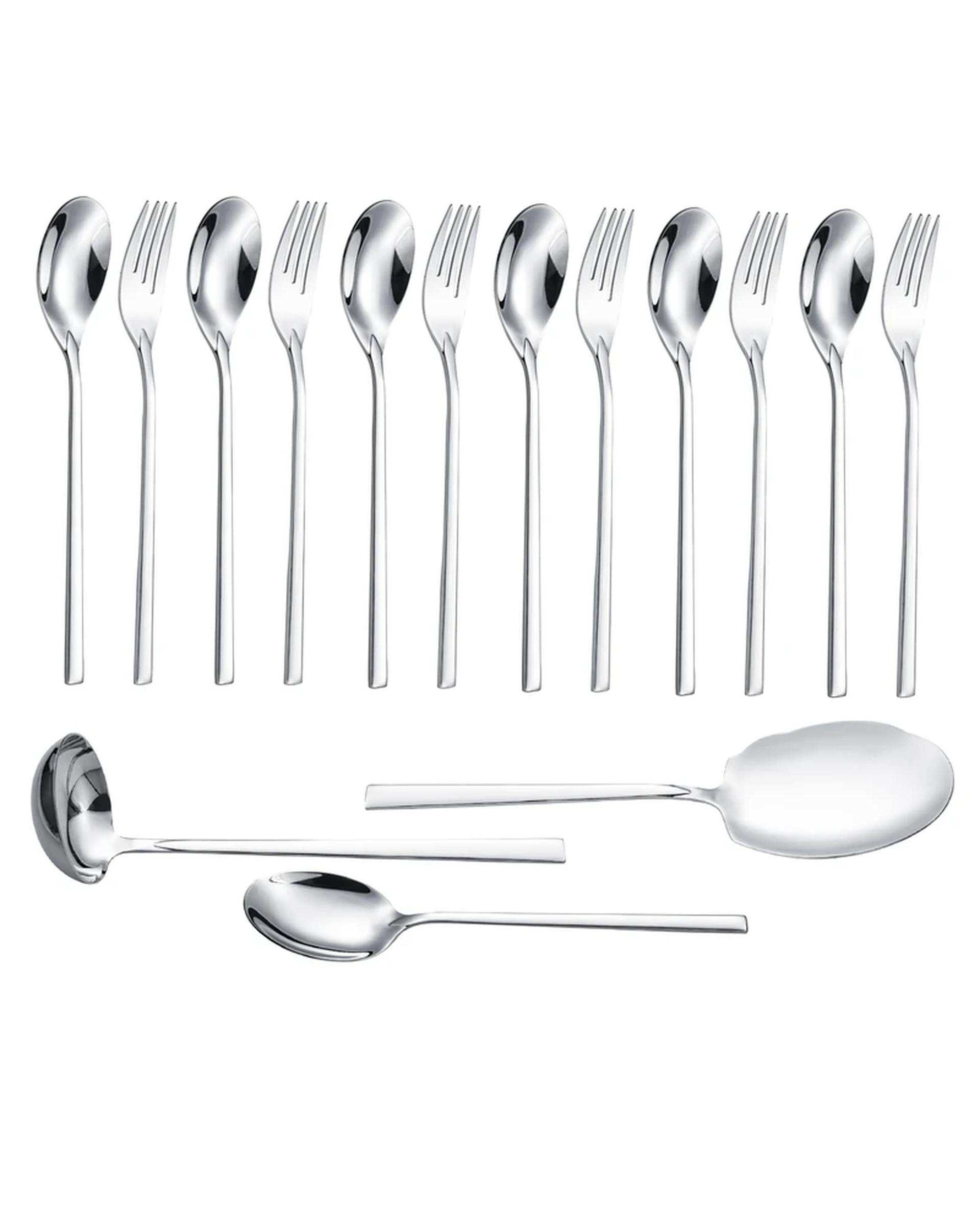 سرویس قاشق و چنگال 15 پارچه استیل جی فی نی GIFFINI مدل G-253