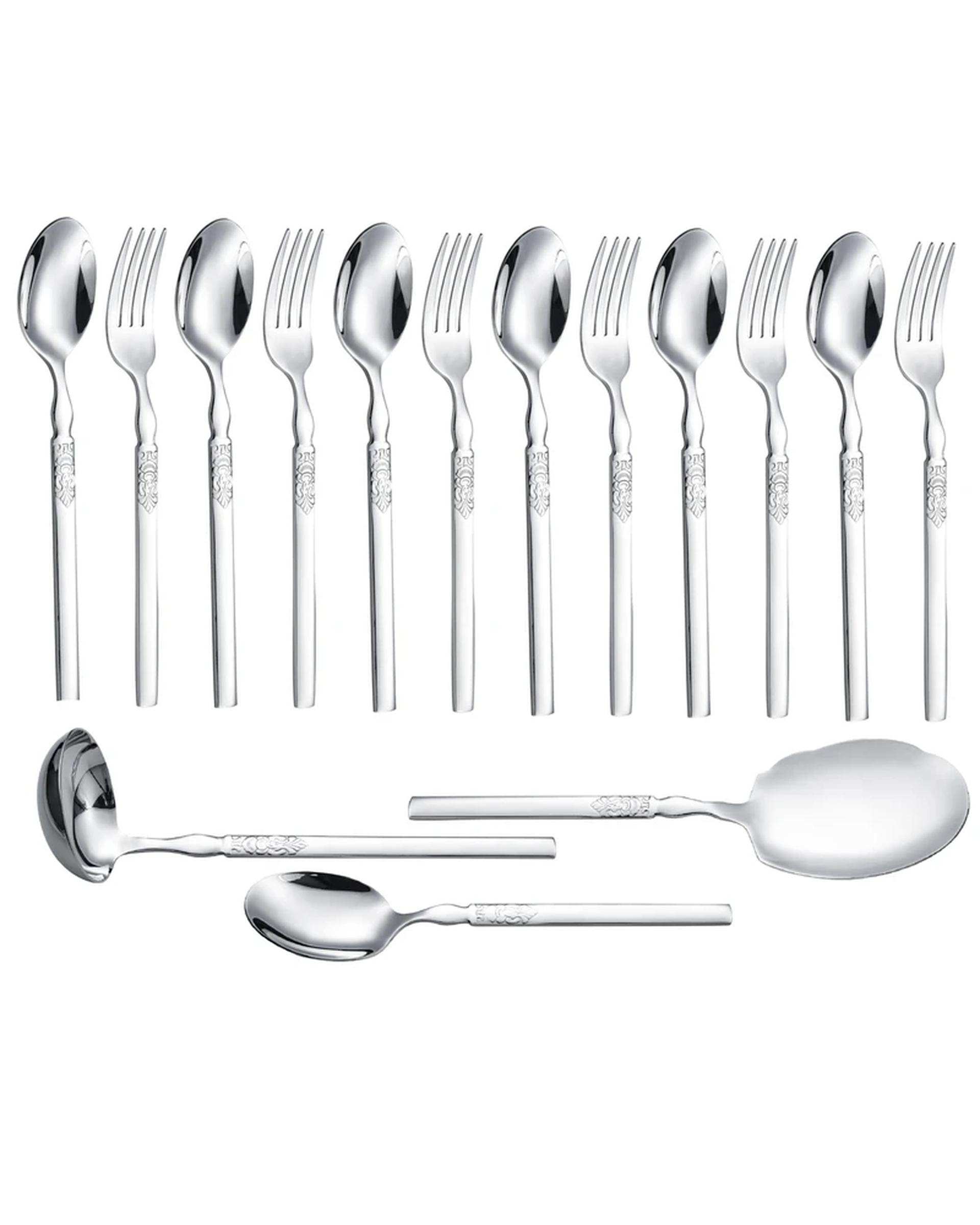 سرویس قاشق و چنگال 15 پارچه استیل جی فی نی GIFFINI مدل G-255