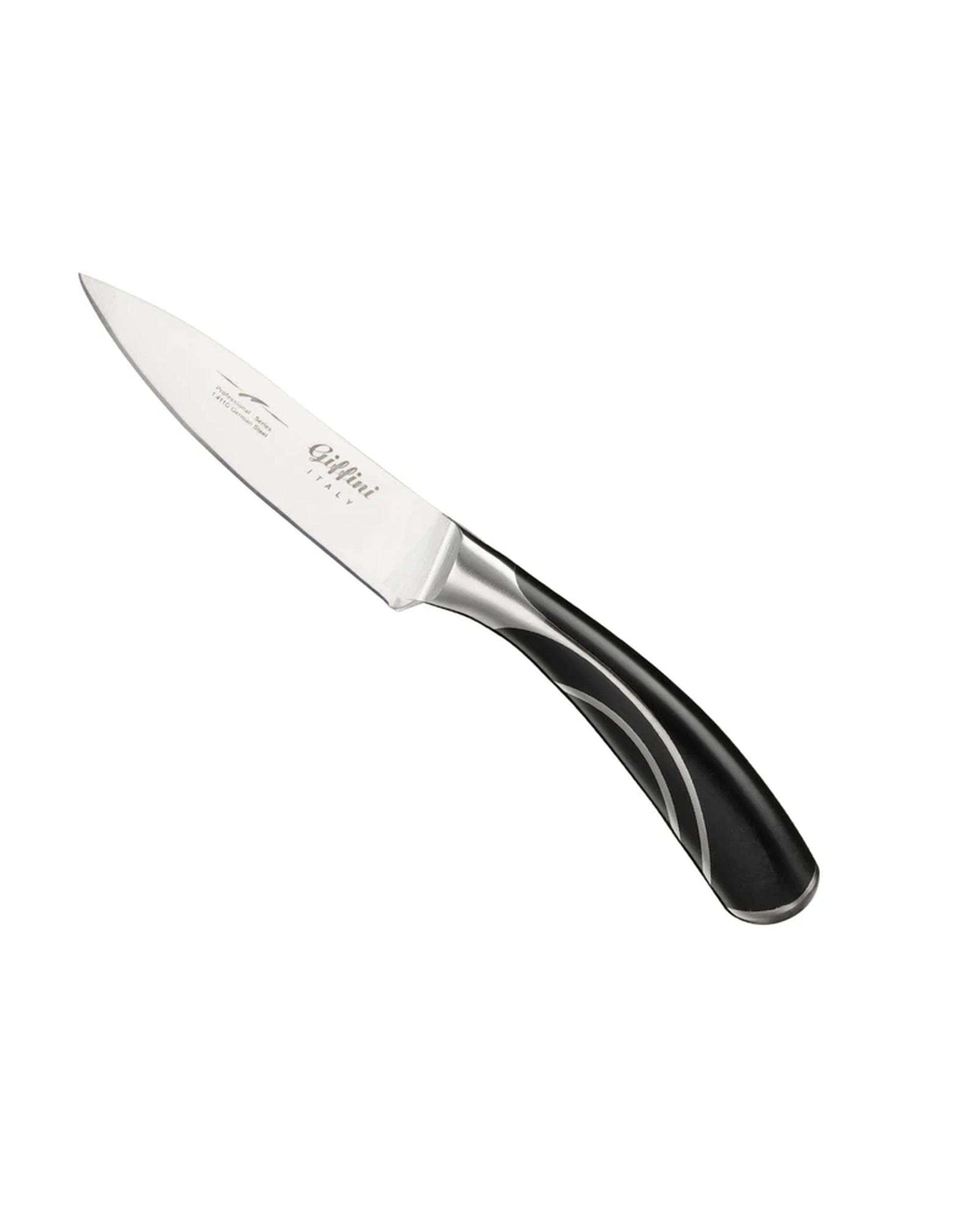 ست چاقو آشپزخانه 4 پارچه مشکی جی فی نی GIFFINI کد G-01 PLUS