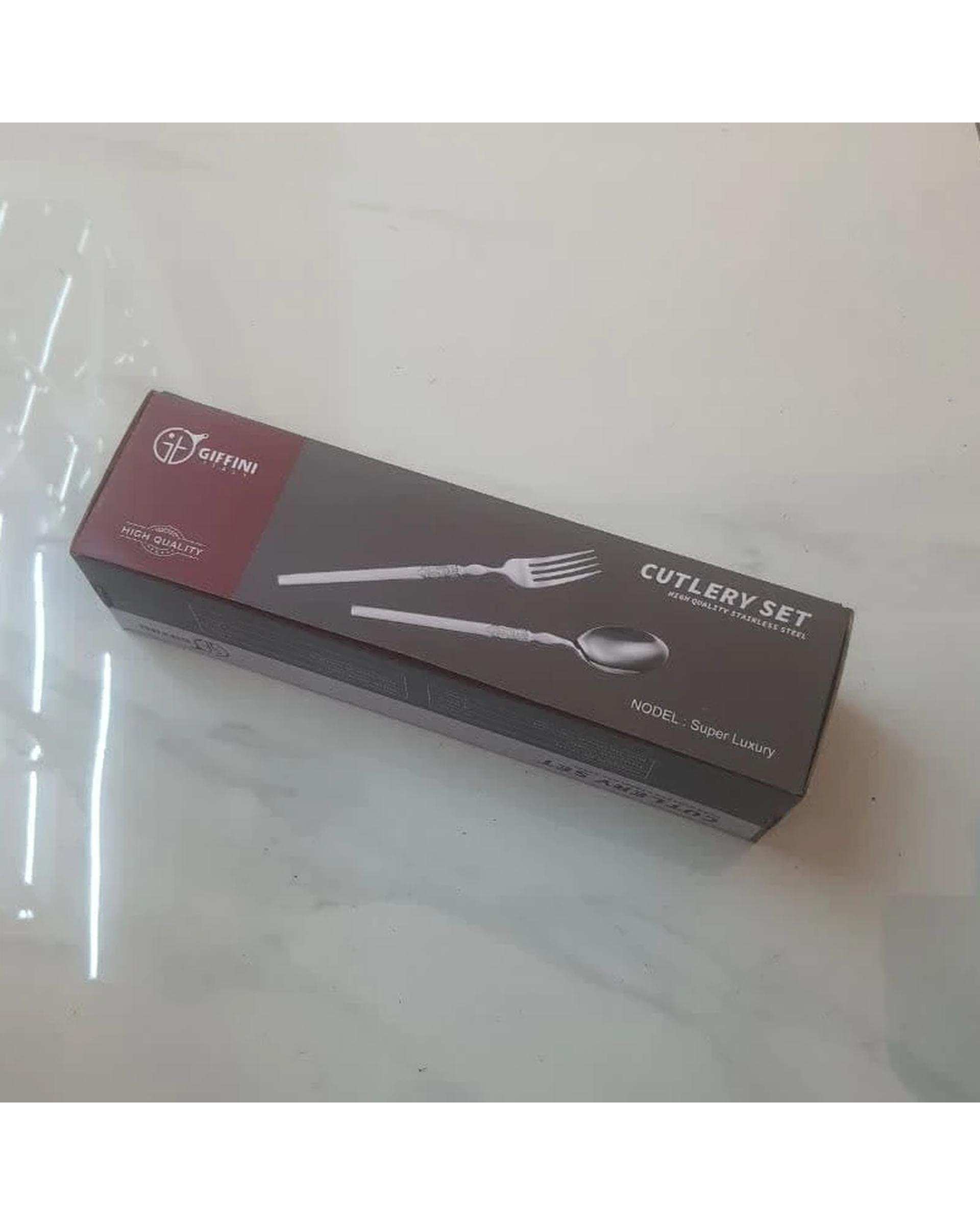 سرویس قاشق و چنگال 38 پارچه استیل جی فی نی GIFFINI مدل G.S55 لاکچری