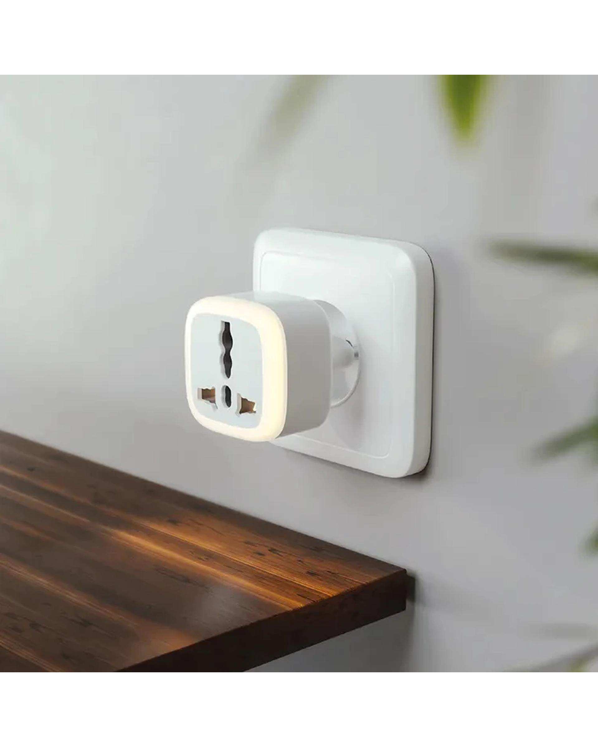 مبدل برق 3 به 2 سفید جی فی نی GIFFINI مدل 16 آمپر کد G999_LED