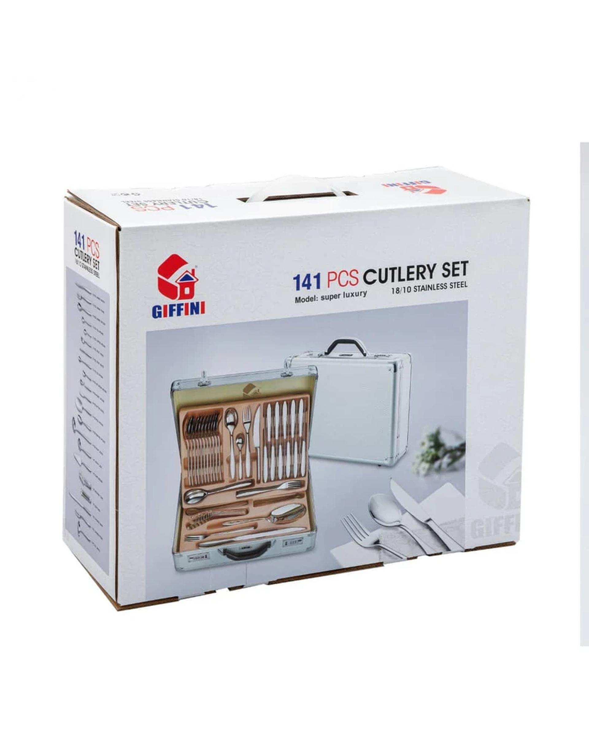 سرویس قاشق و چنگال 141 پارچه طلایی جی فی نی GIFFINI مدل R-941 لاکچری