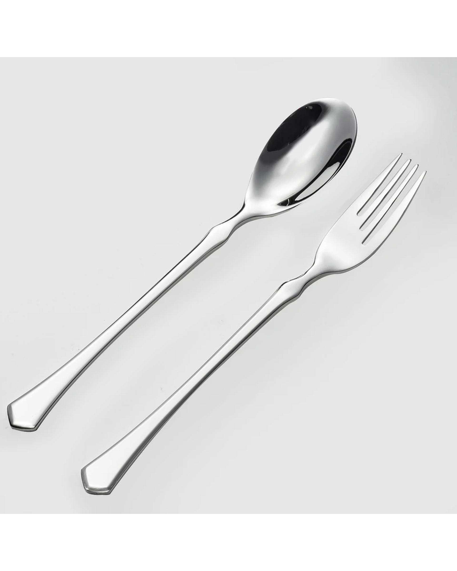 سرویس قاشق و چنگال 14 پارچه استیل جی فی نی GIFFINI مدل 58 لاکچری